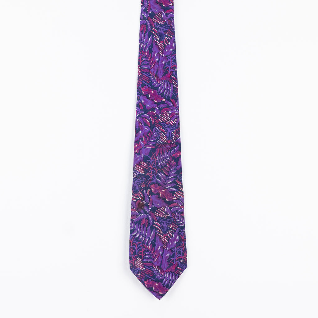 Cravatta Fantasia Floreale  100% Seta - 9 cm