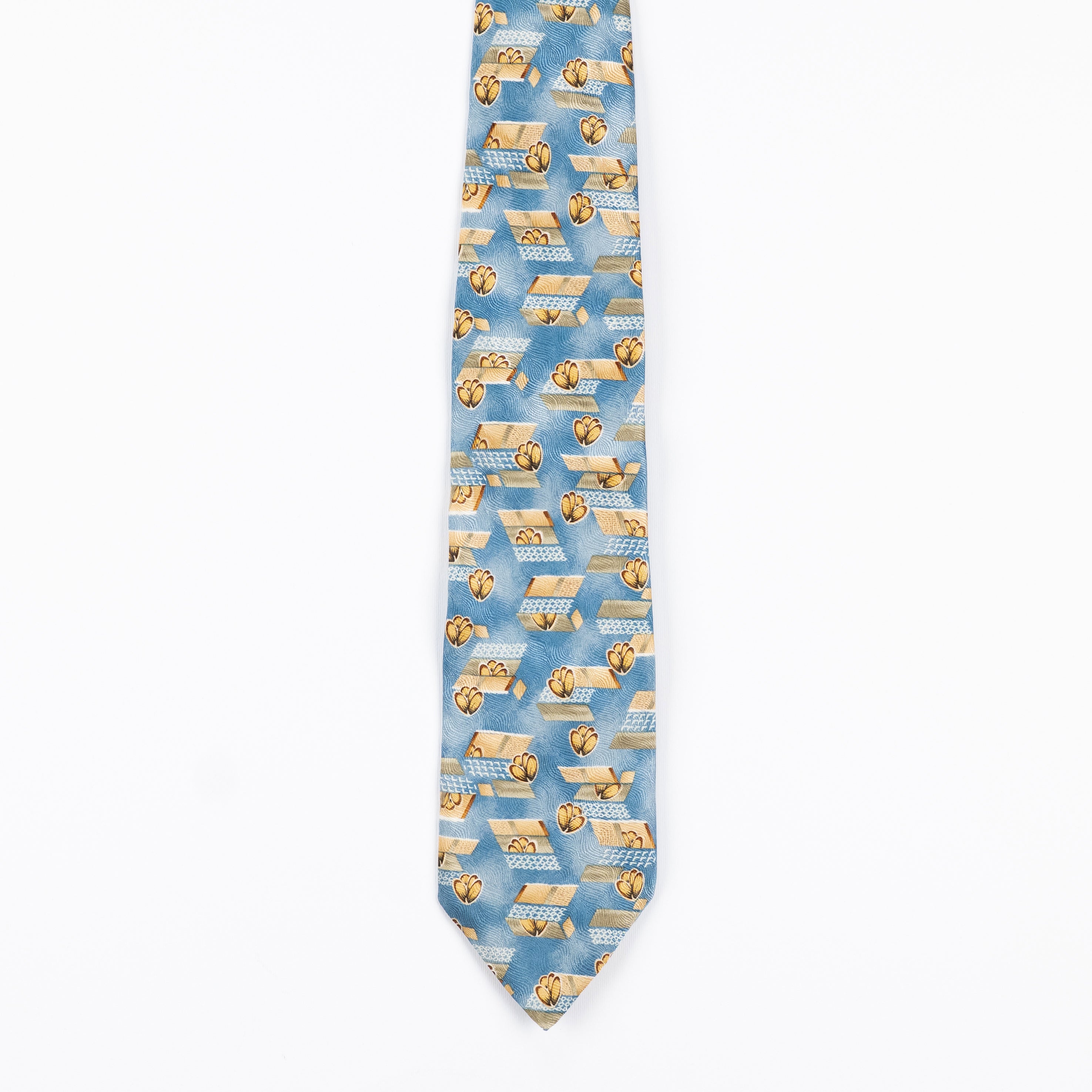 Cravatta Fantasia Floreale  100% Seta - 10 cm