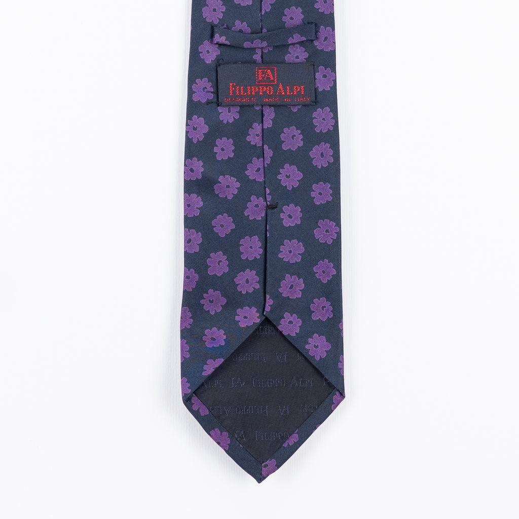 Cravatta Fantasia Floreale  100% Seta - 8,5 cm