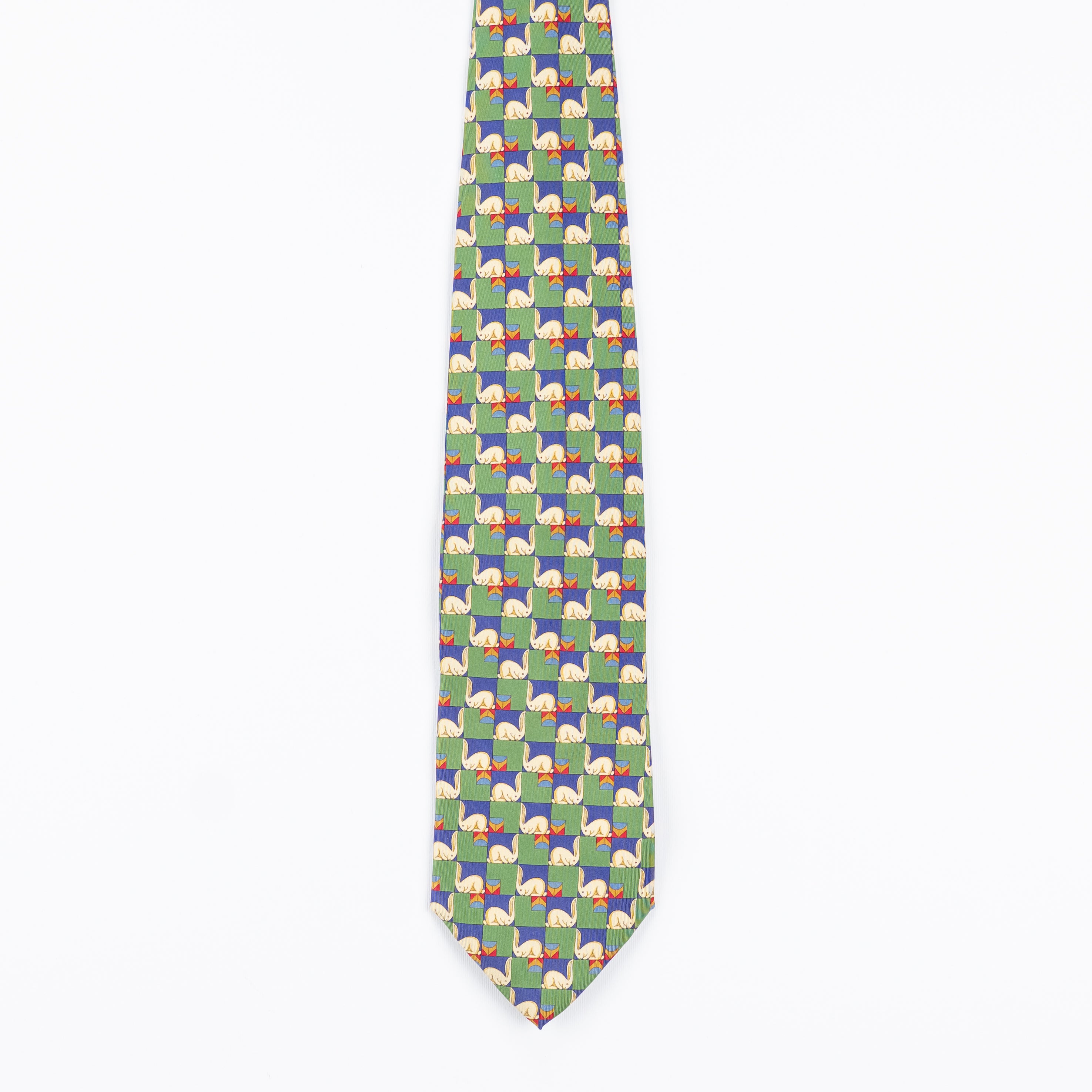 Cravatta fantasia Animali 100% Seta - 10 cm