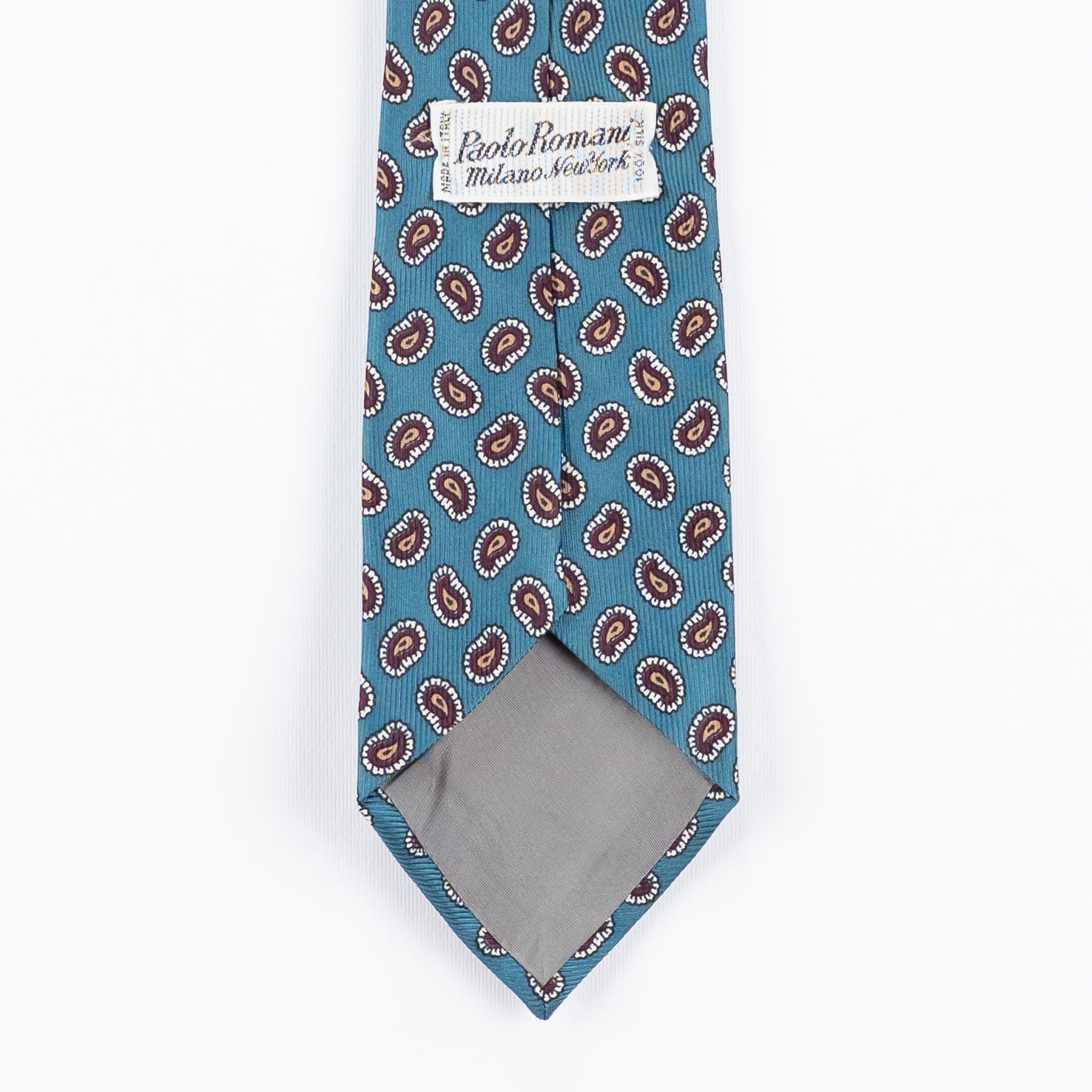 Cravatta fantasia Paisley 100% Seta - 8,5 cm