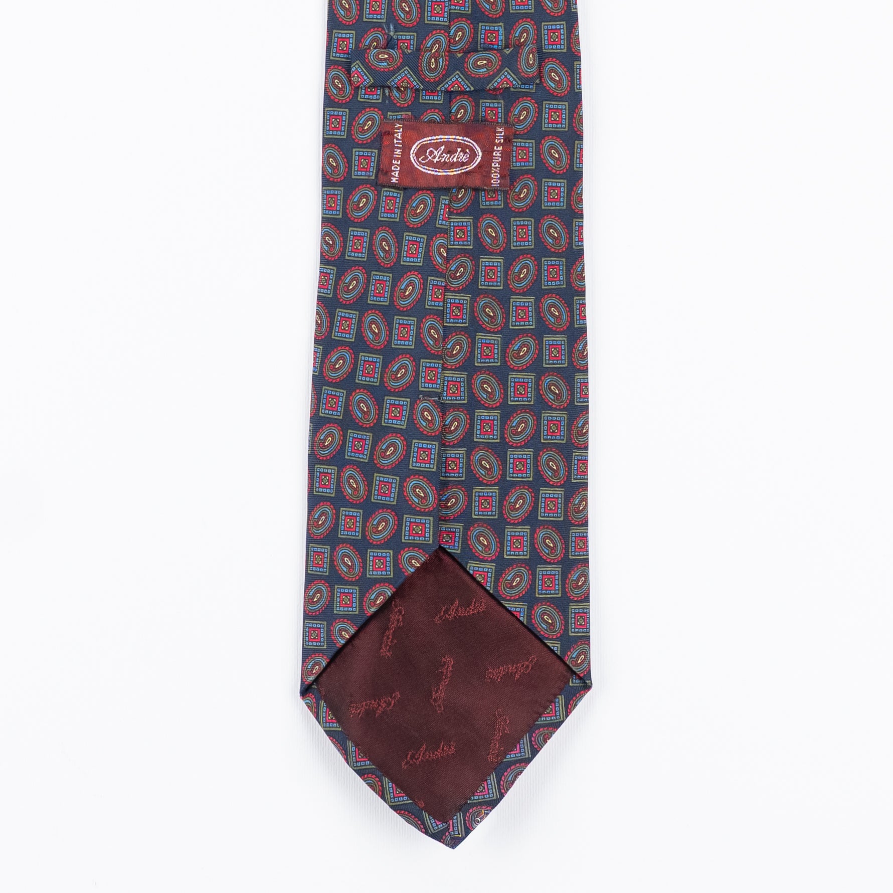 Cravatta fantasia Medallion 100% Seta - 9,5 cm