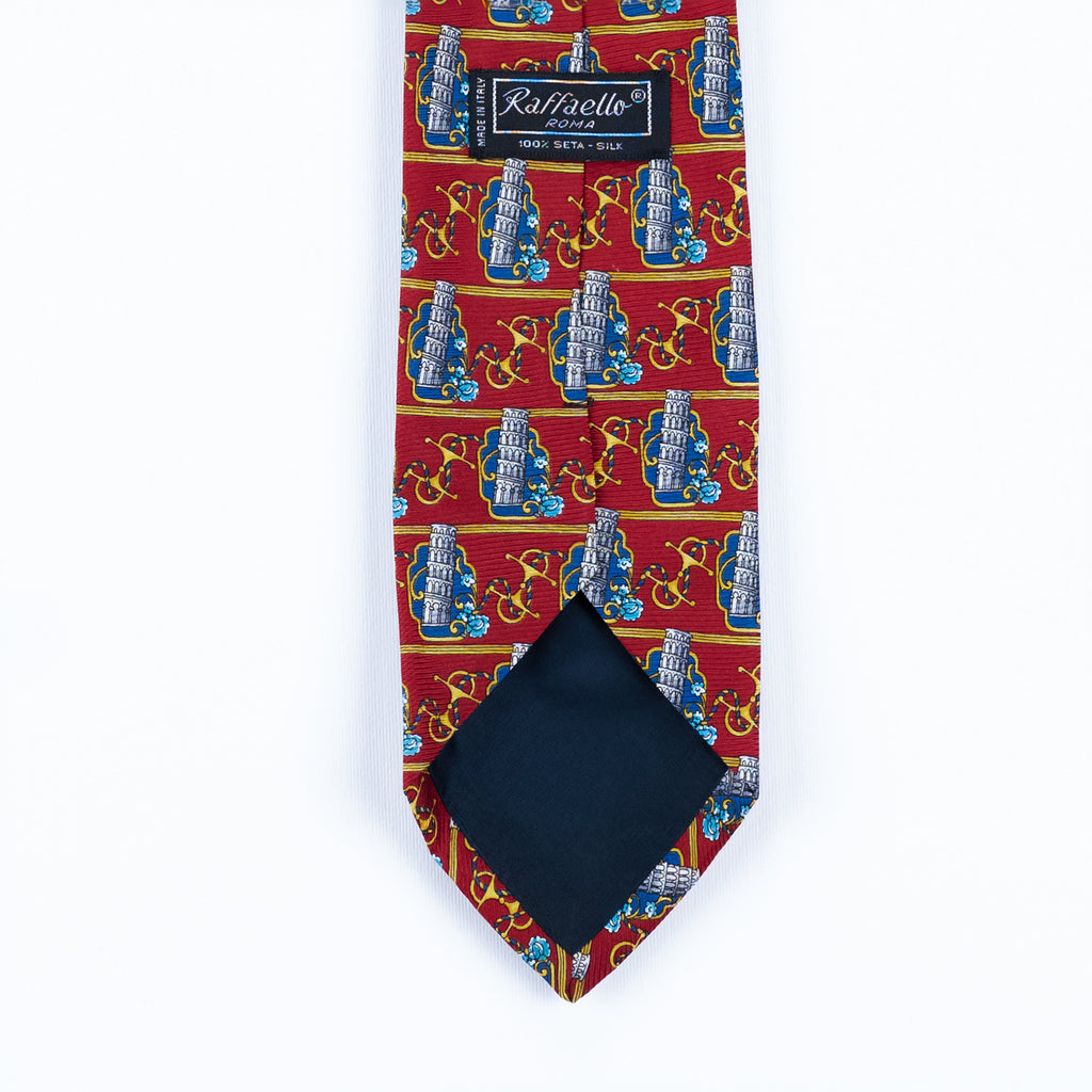 Cravatta fantasia Stampe 100% Seta - 9,5 cm