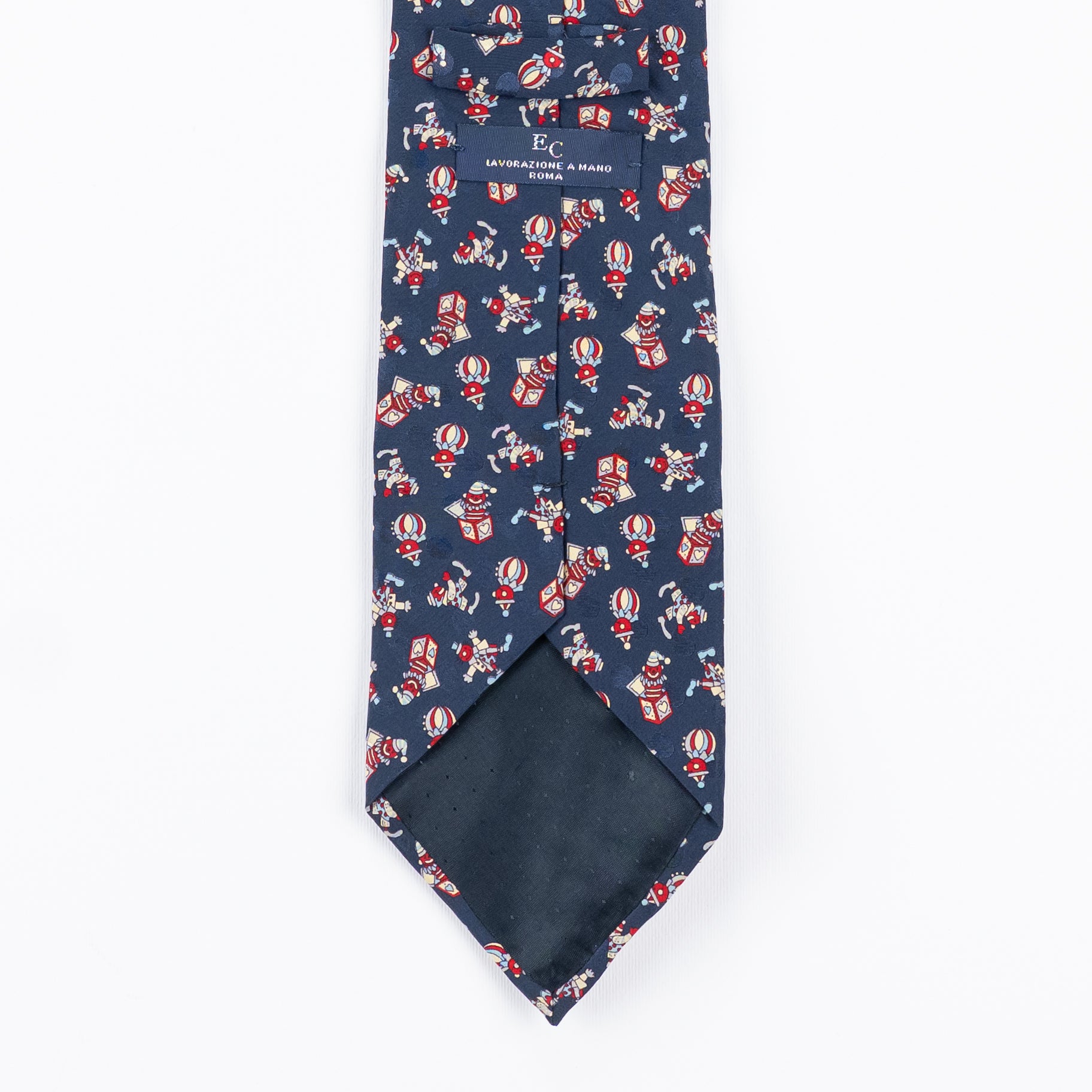 Cravatta fantasia Stampe 100% Seta - 10 cm