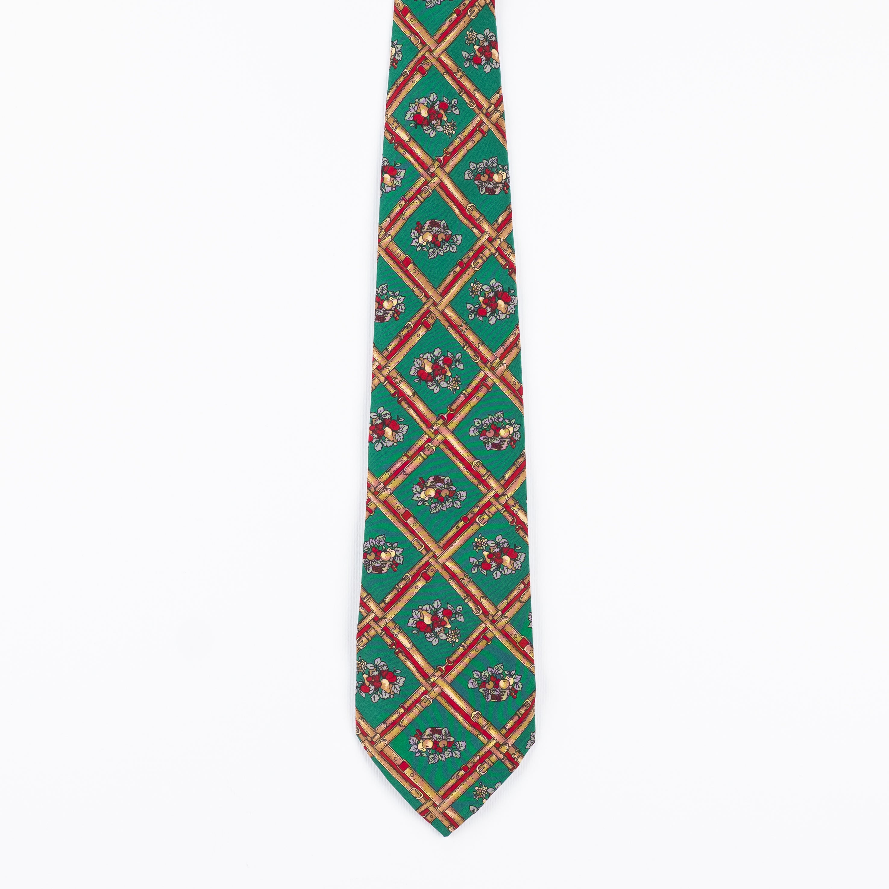 Cravatta Fantasia Floreale  100% Seta - 10 cm