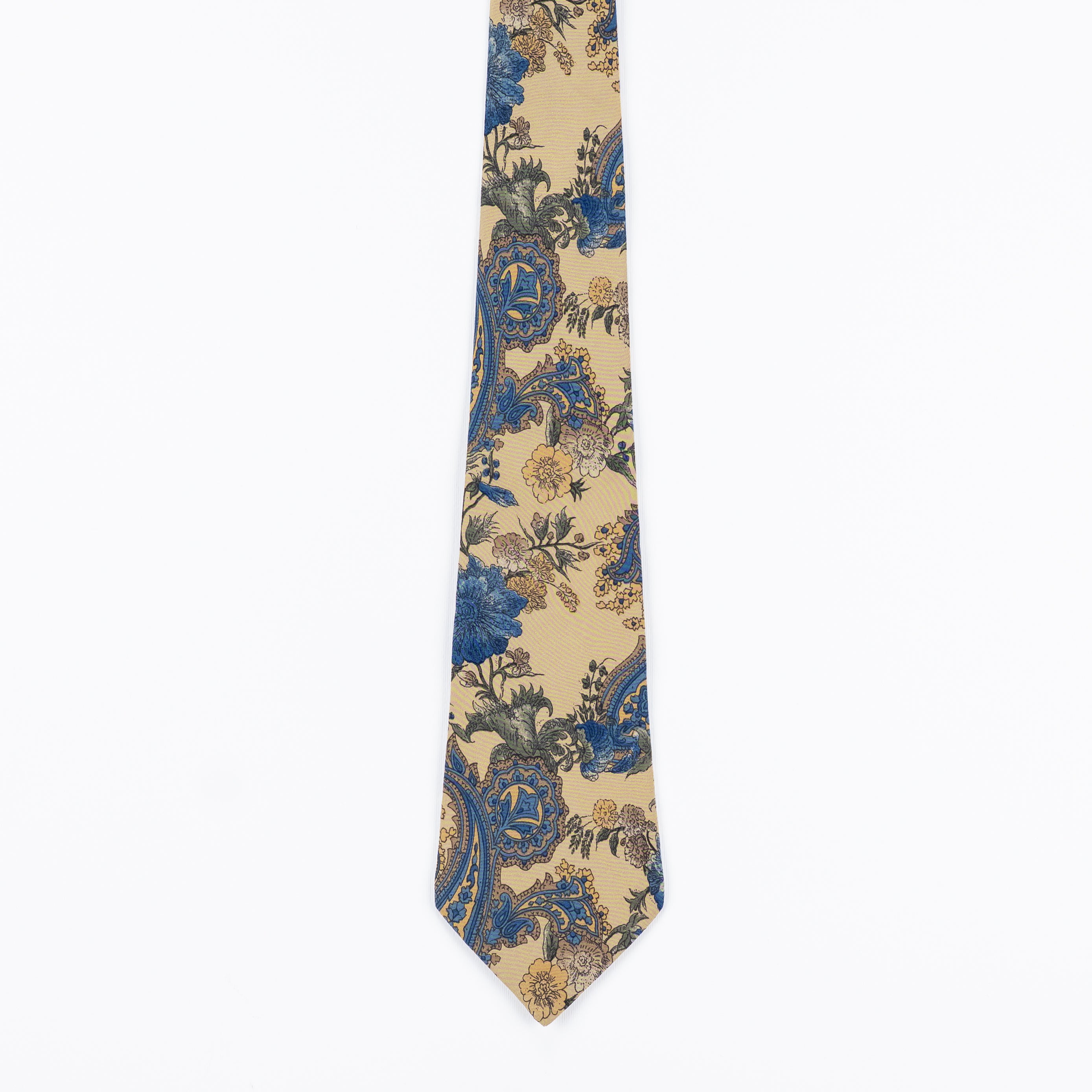 Cravatta fantasia Paisley 100% Seta - 9 cm
