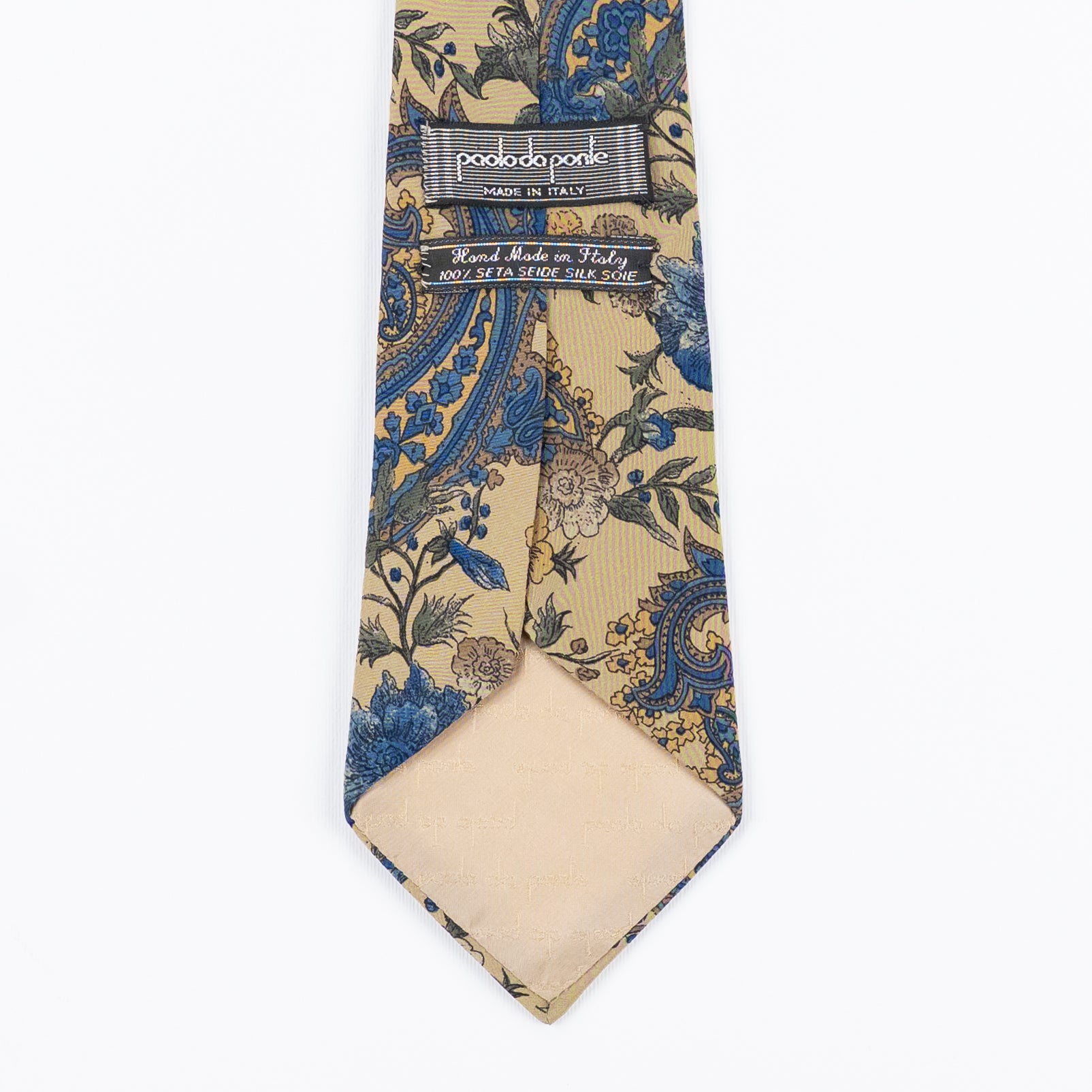 Cravatta fantasia Paisley 100% Seta - 9 cm