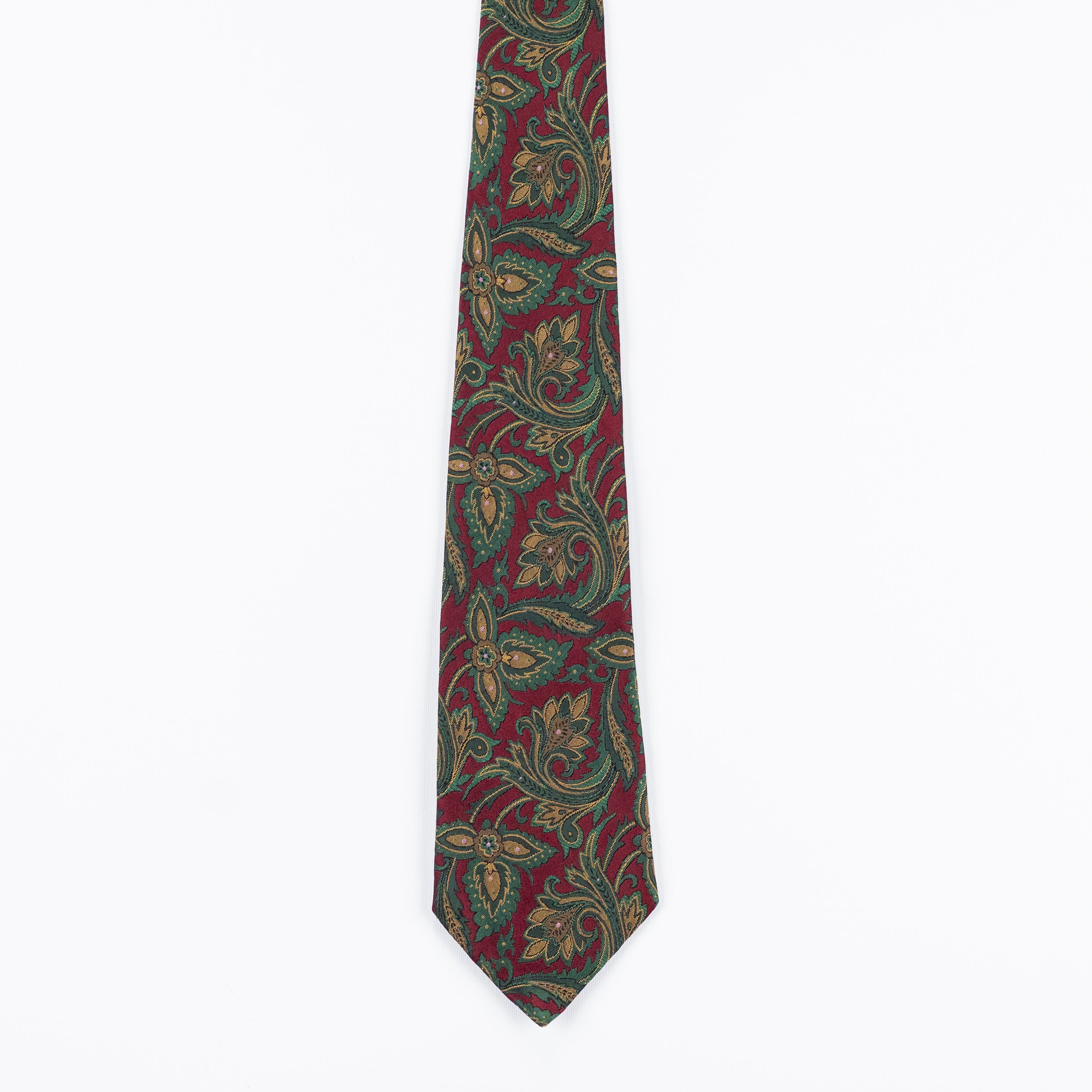 Cravatta fantasia Paisley 100% Seta - 9,5 cm