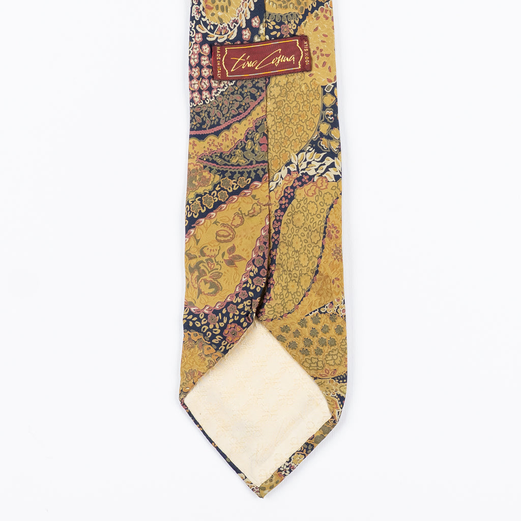 Cravatta fantasia Paisley 100% Seta - 9 cm