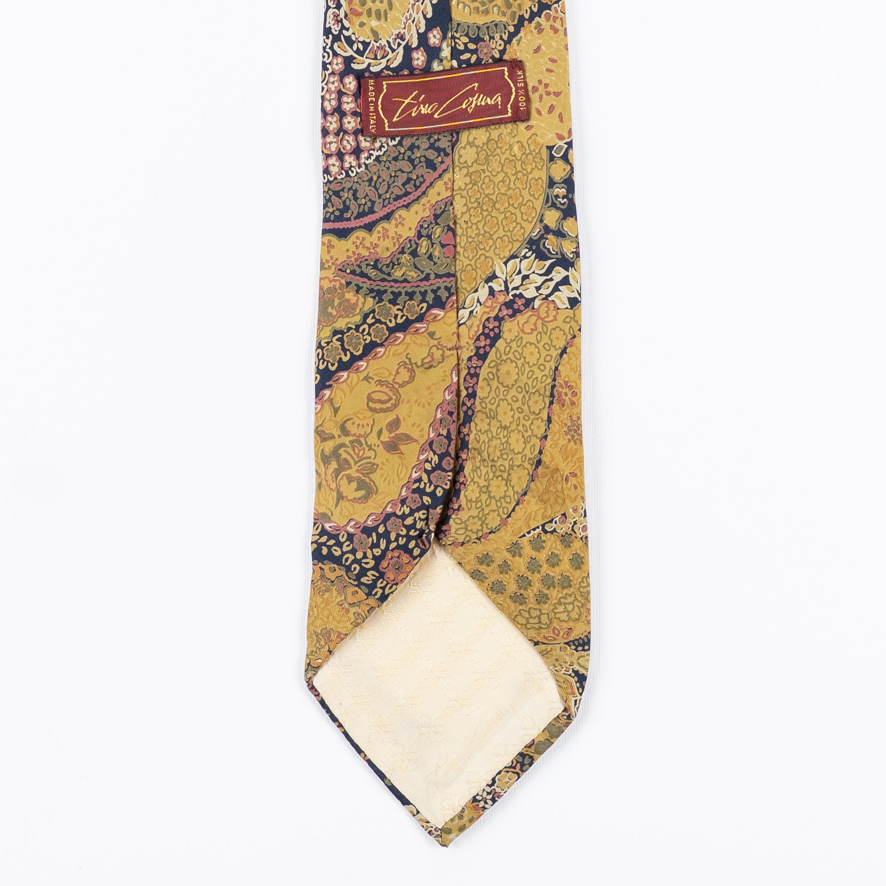 Cravatta fantasia Paisley 100% Seta - 9 cm