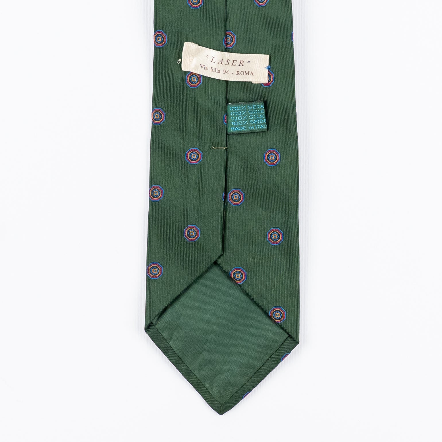 Cravatta fantasia Medallion 100% Seta - 8 cm