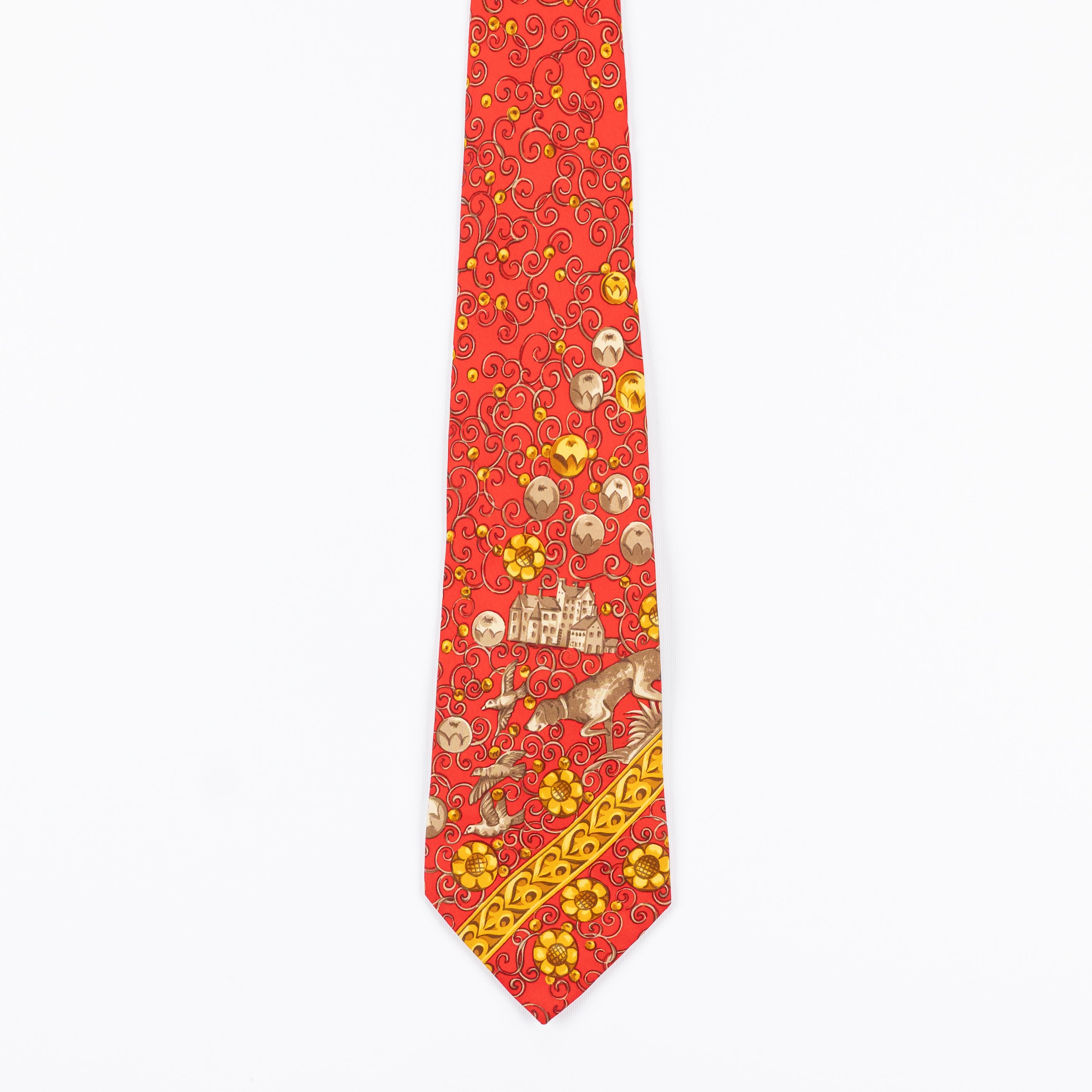 Cravatta fantasia Animali 100% Seta - 9,5 cm