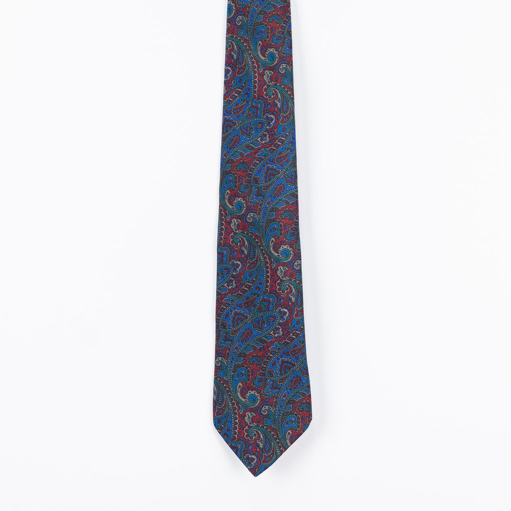 Cravatta fantasia Paisley 100% Seta - 8 cm