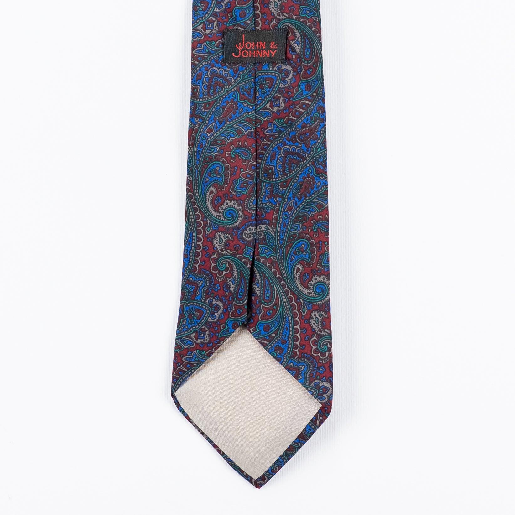 Cravatta fantasia Paisley 100% Seta - 8 cm