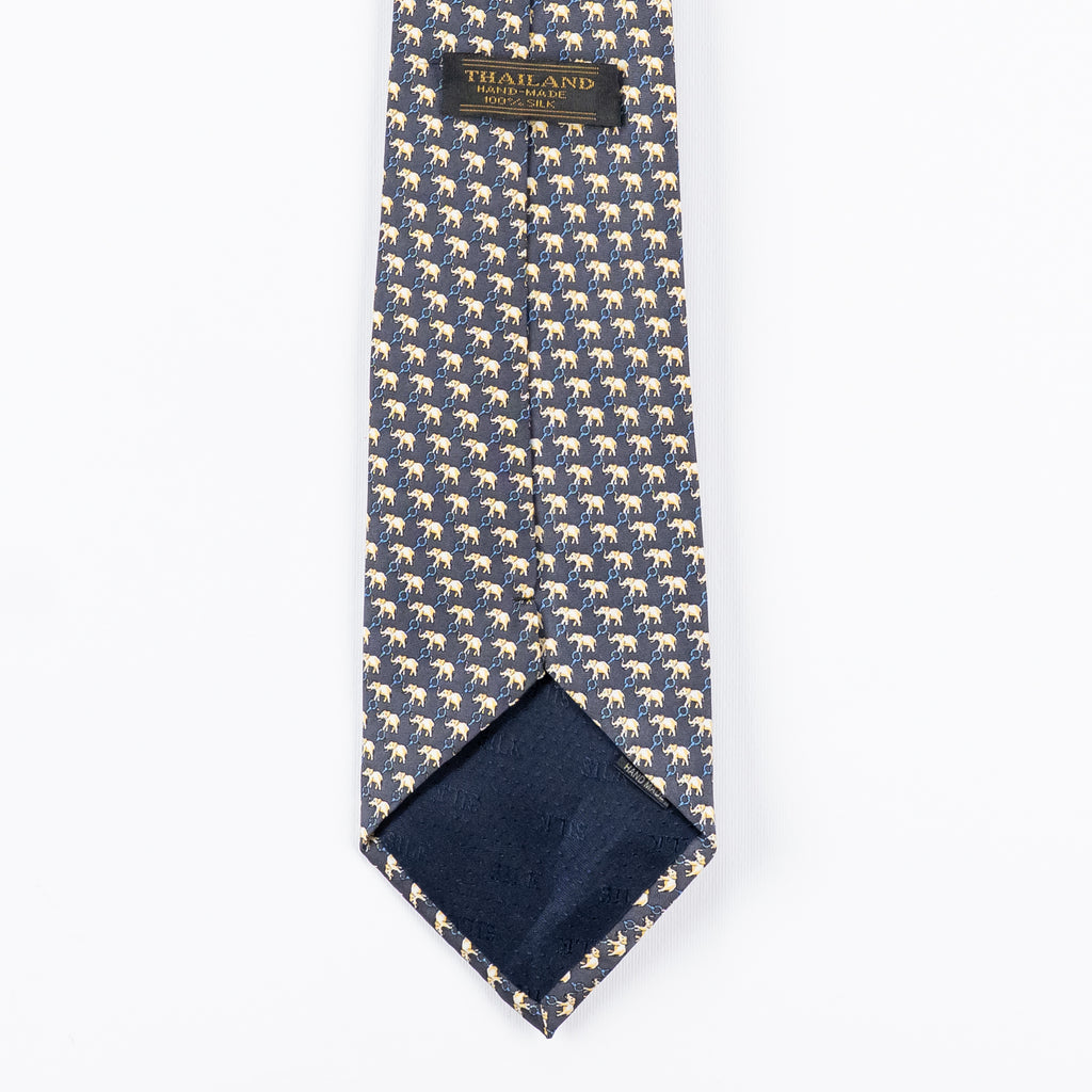 Cravatta fantasia Animali 100% Seta - 10 cm