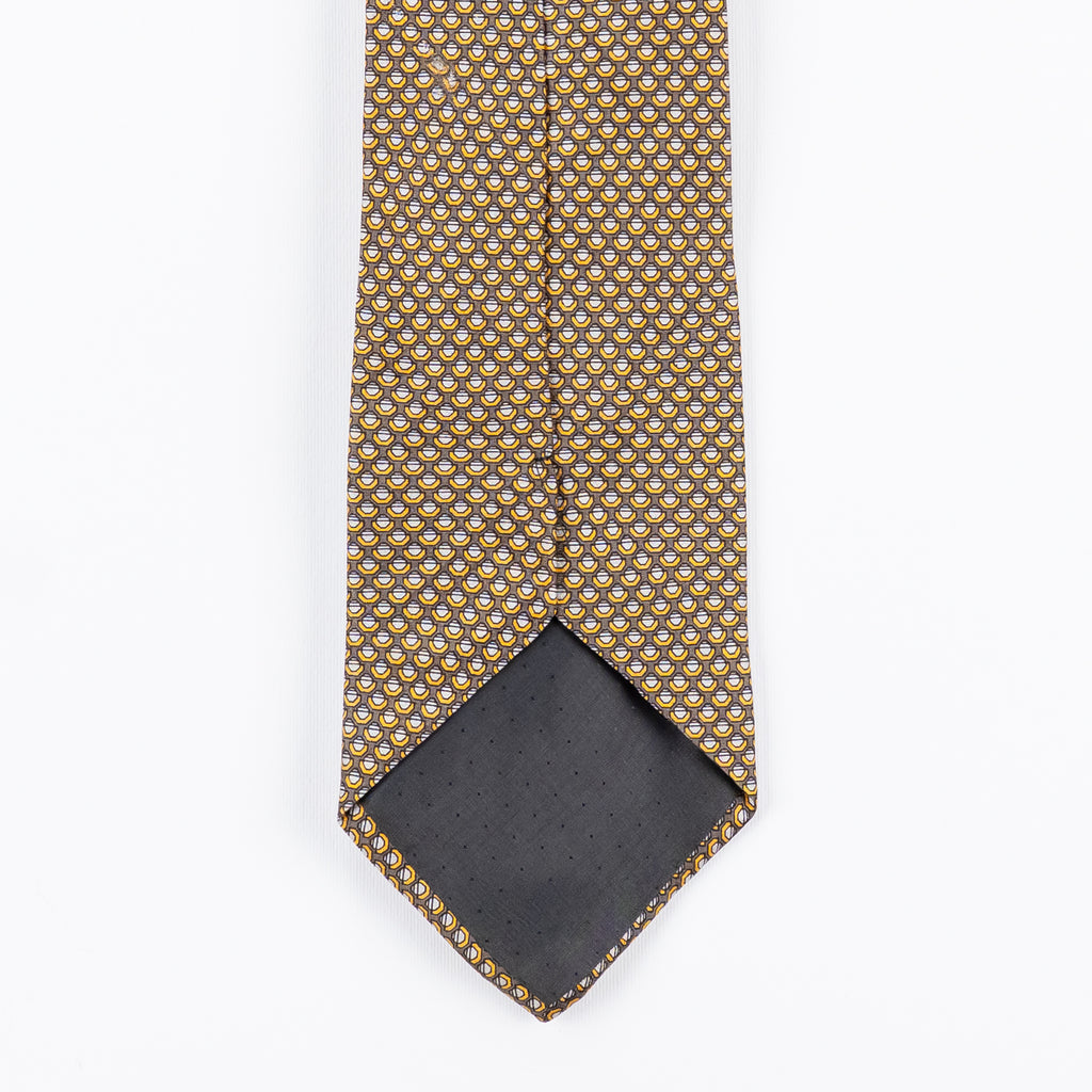 Cravatta fantasia Geometrica Ornamentale 100% Seta - 10 cm