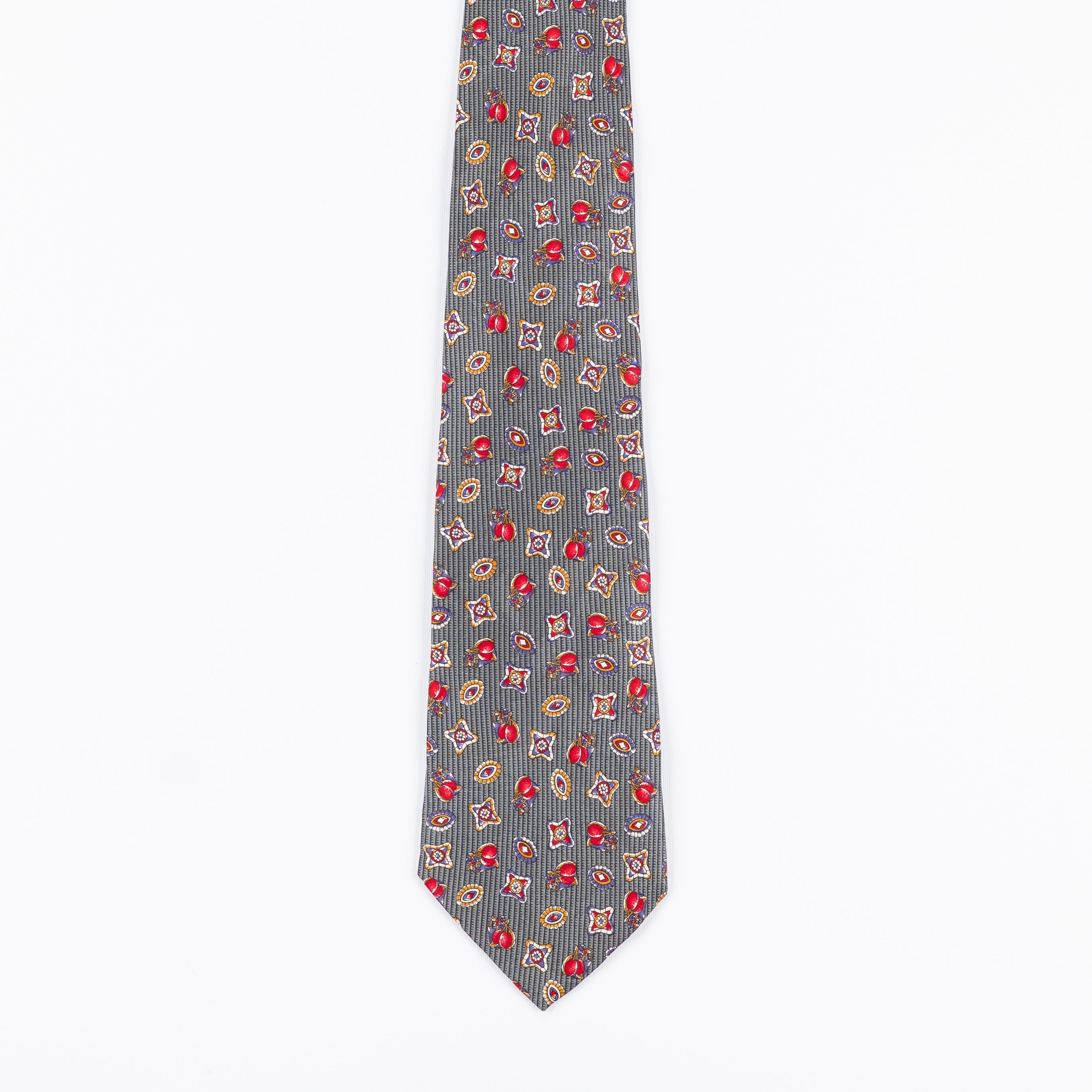 Cravatta Fantasia Stampe 100% Seta - 9,5 cm