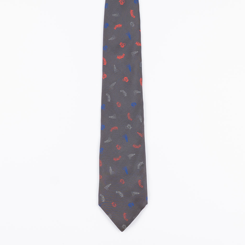 Cravatta Fantasia Stampe 100% Seta - 10 cm
