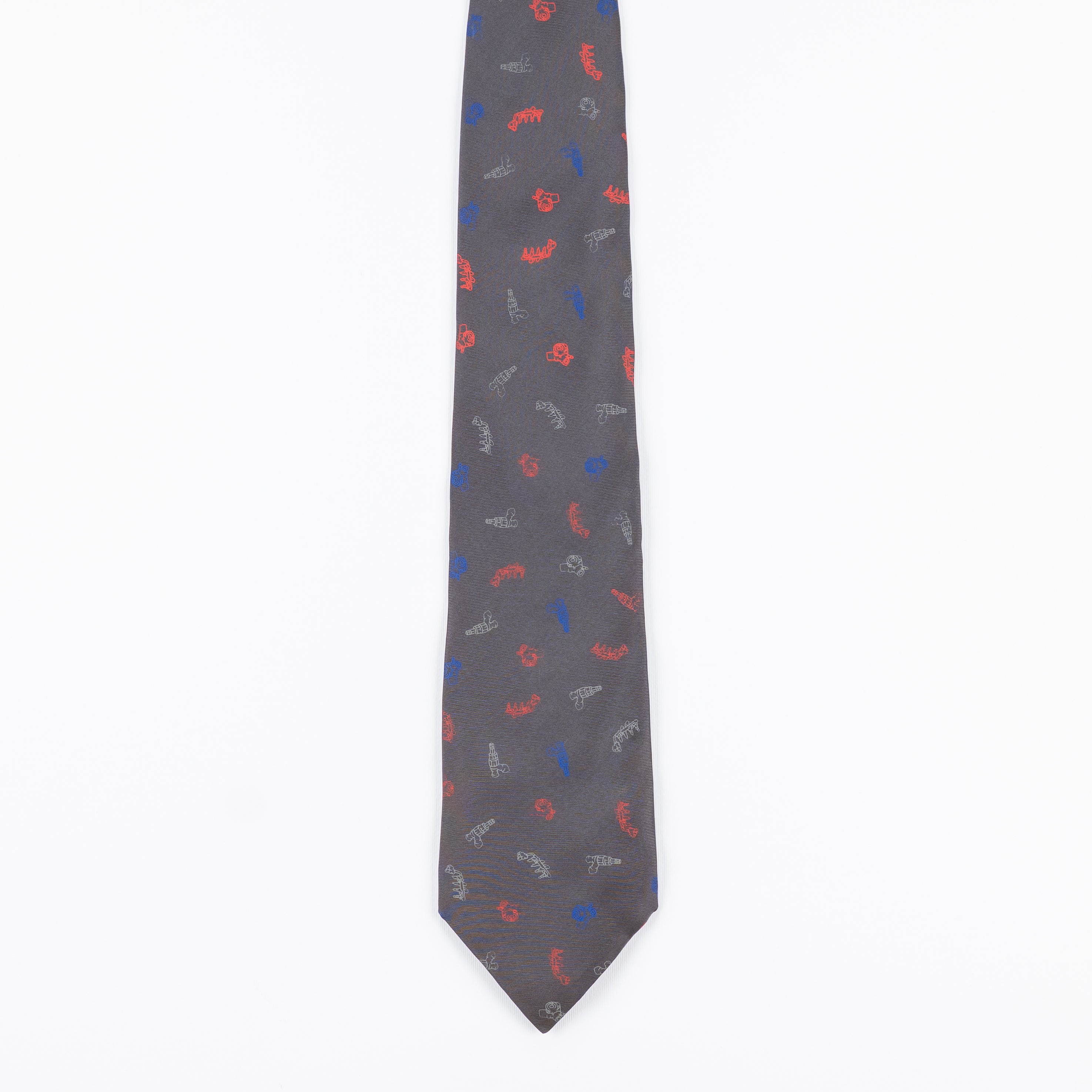 Cravatta Fantasia Stampe 100% Seta - 10 cm