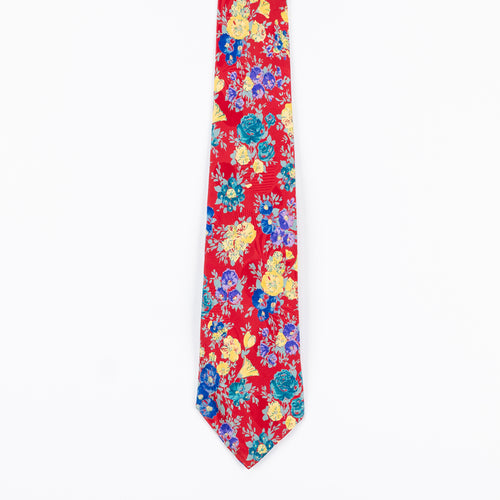 Cravatta Fantasia Floreale  100% Seta - 10 cm