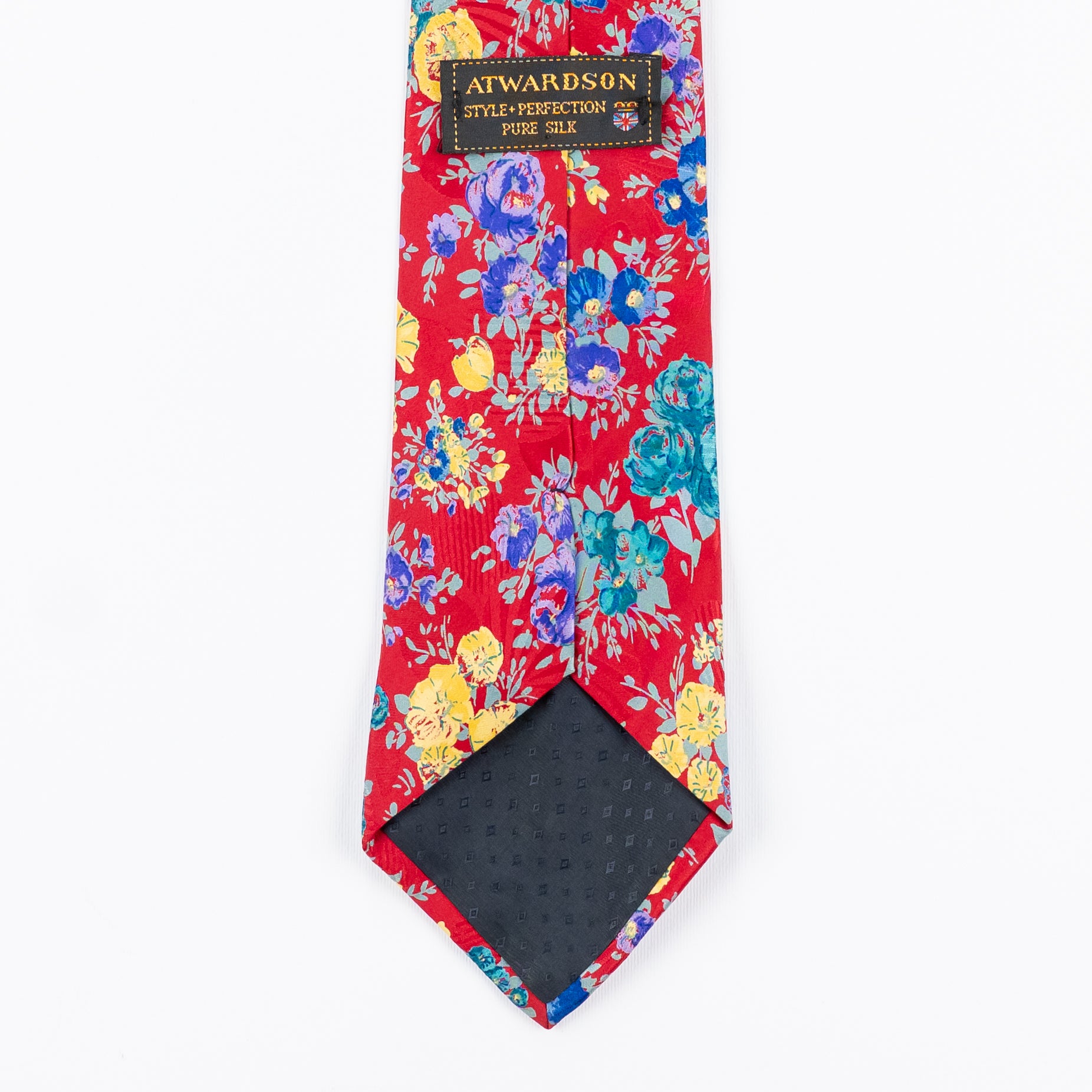 Cravatta Fantasia Floreale  100% Seta - 10 cm