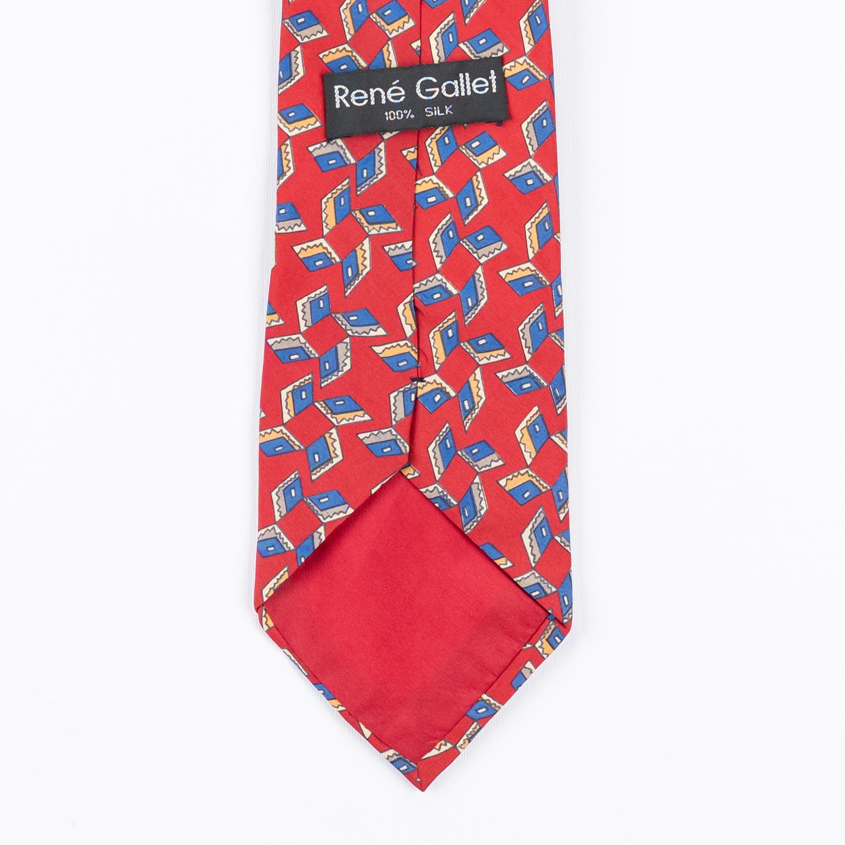 Cravatta fantasia Geometrica Ornamentale 100% Seta - 10 cm