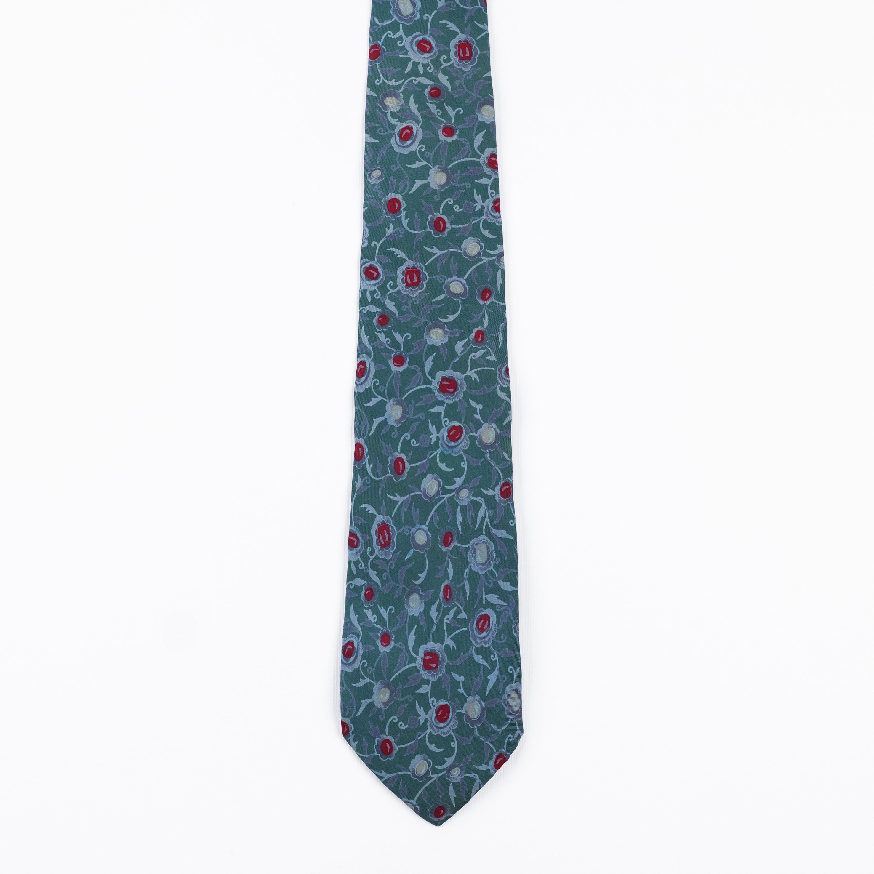Cravatta Fantasia Floreale  100% Seta - 9,5 cm