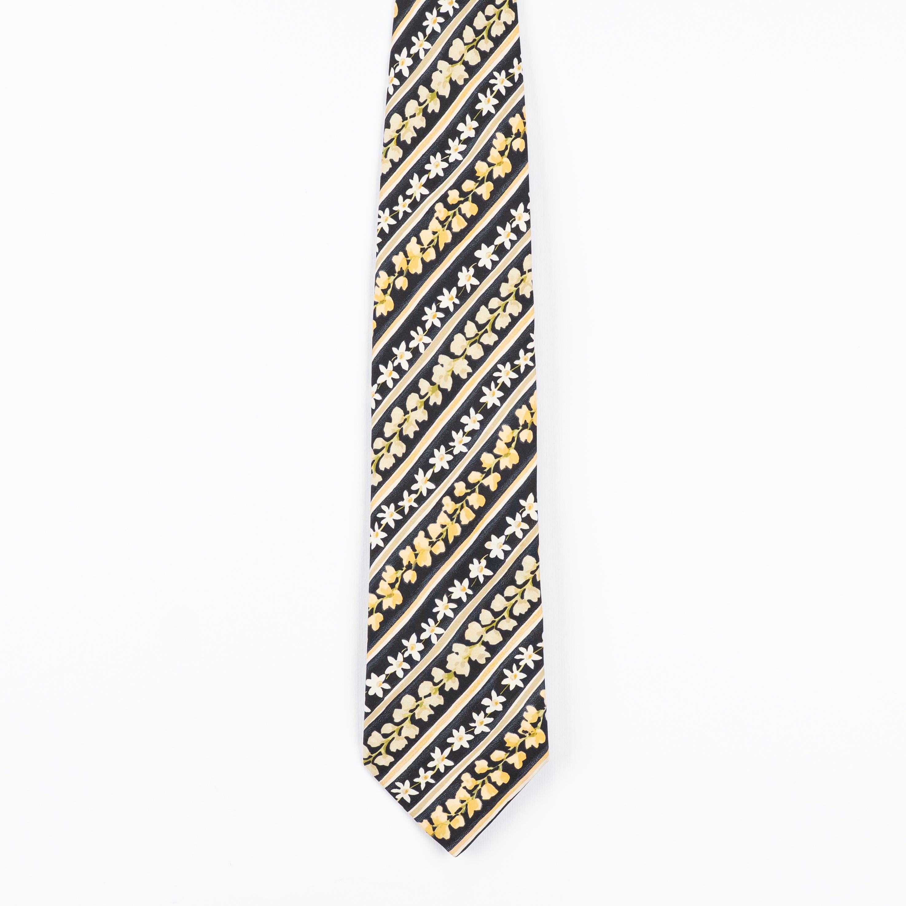 Cravatta Fantasia Floreale  100% Seta - 9 cm