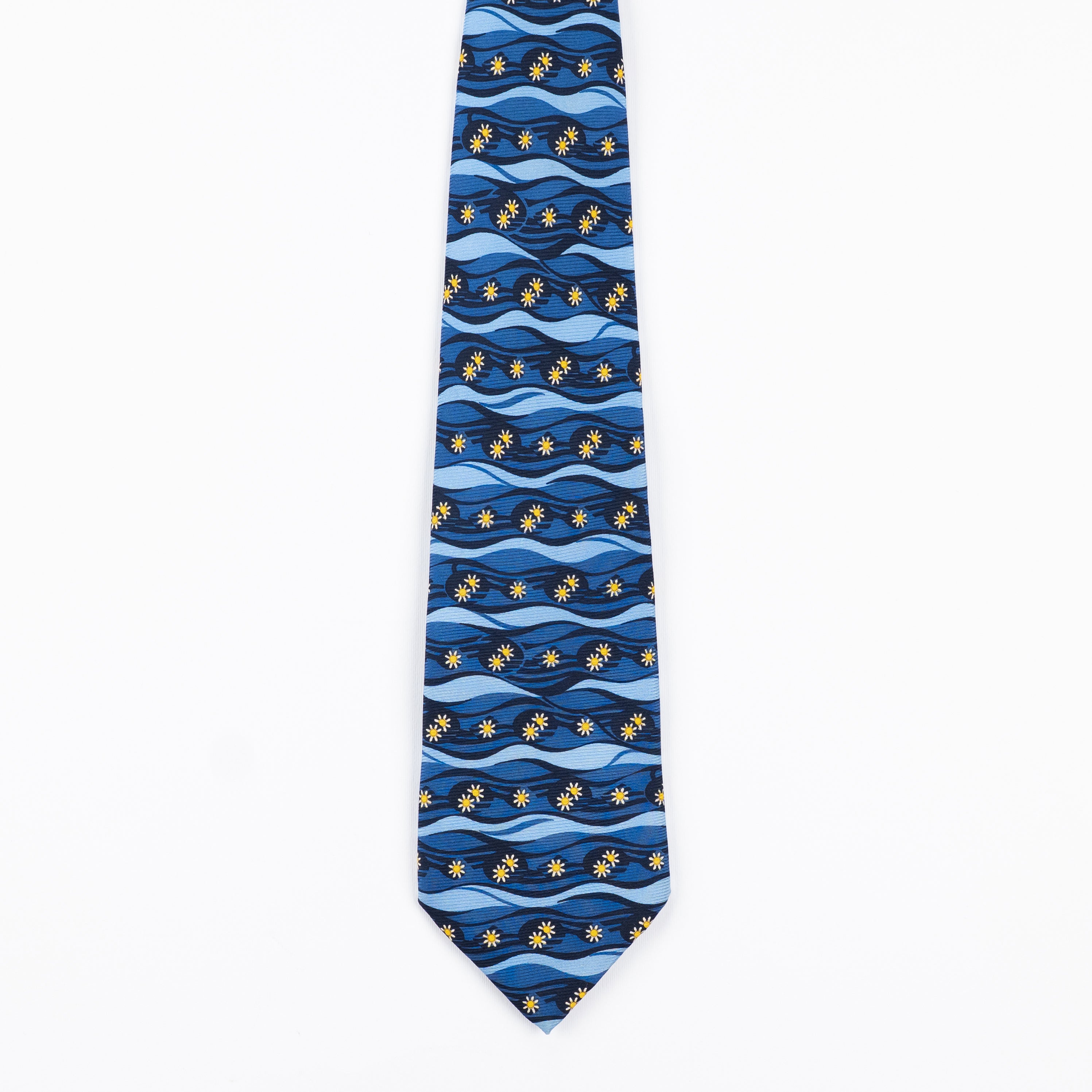 Cravatta fantasia Stampe 100% Seta - 10,5 cm