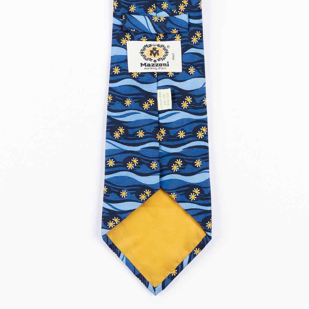 Cravatta fantasia Stampe 100% Seta - 10,5 cm