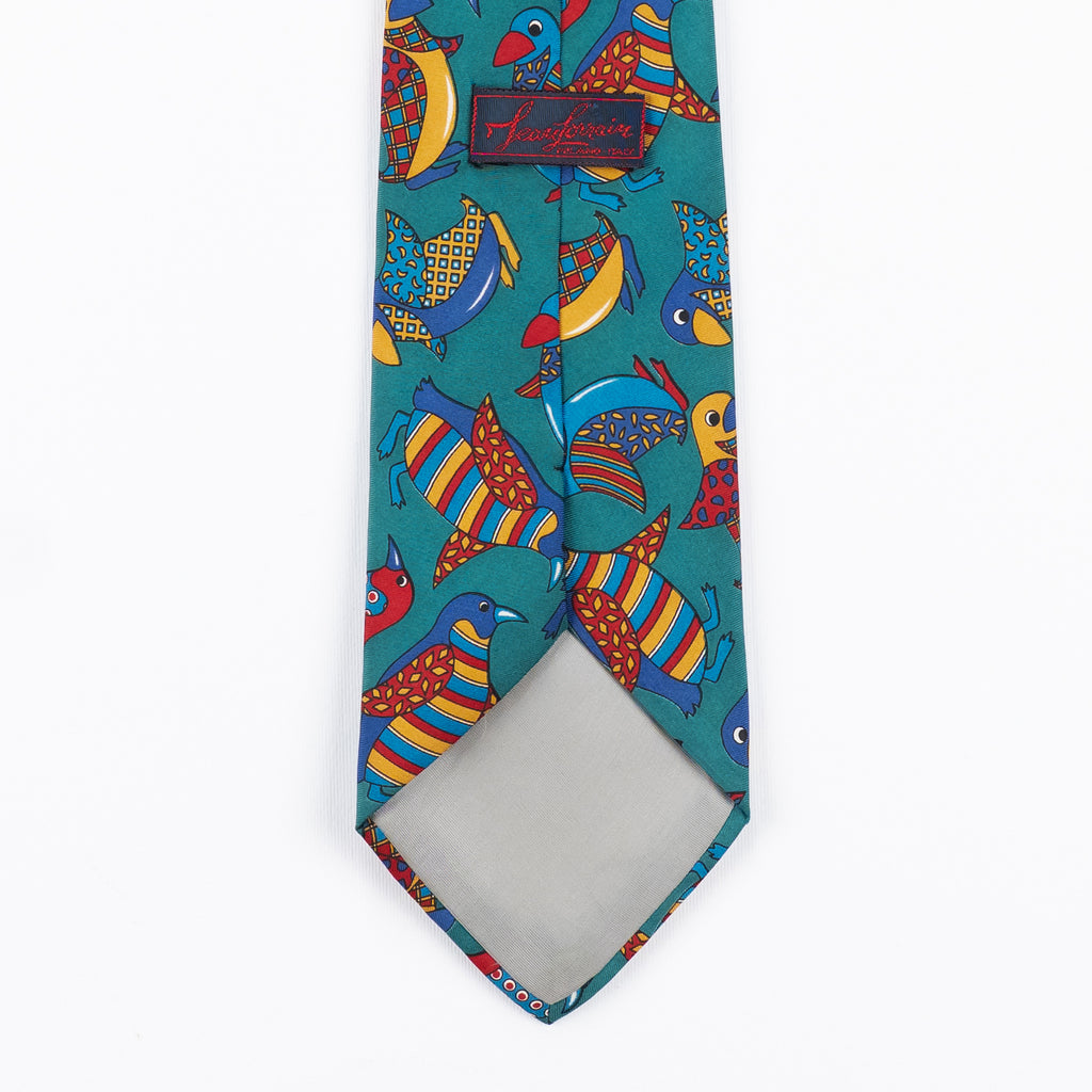 Cravatta fantasia Animali 100% Seta - 9,5 cm