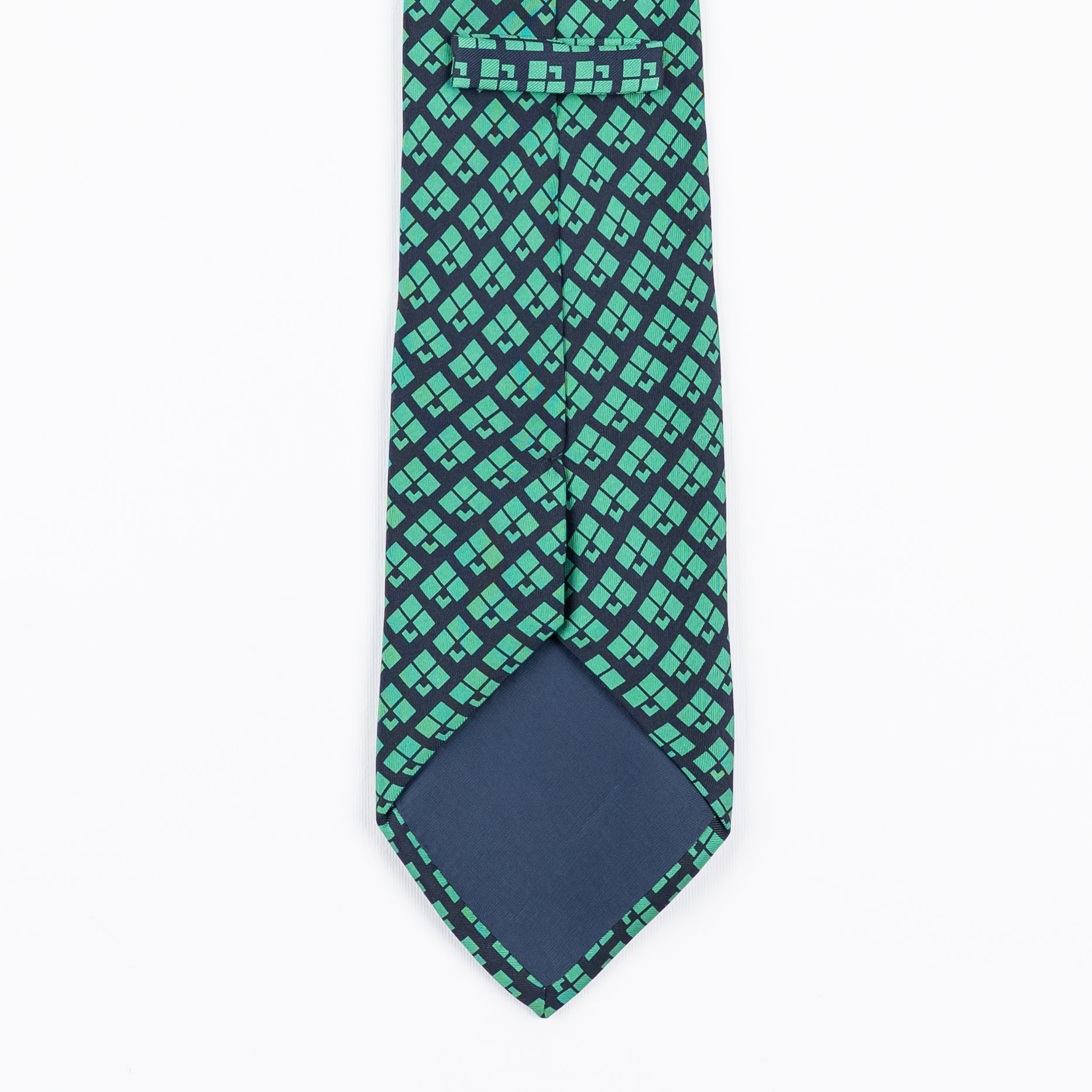 Cravatta fantasia Geometrica Ornamentale - 100% Seta - 9 cm
