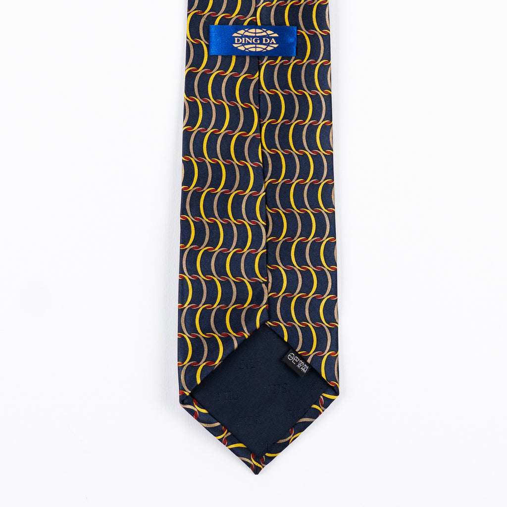 Cravatta fantasia Astratta - 100% Seta - 10 cm