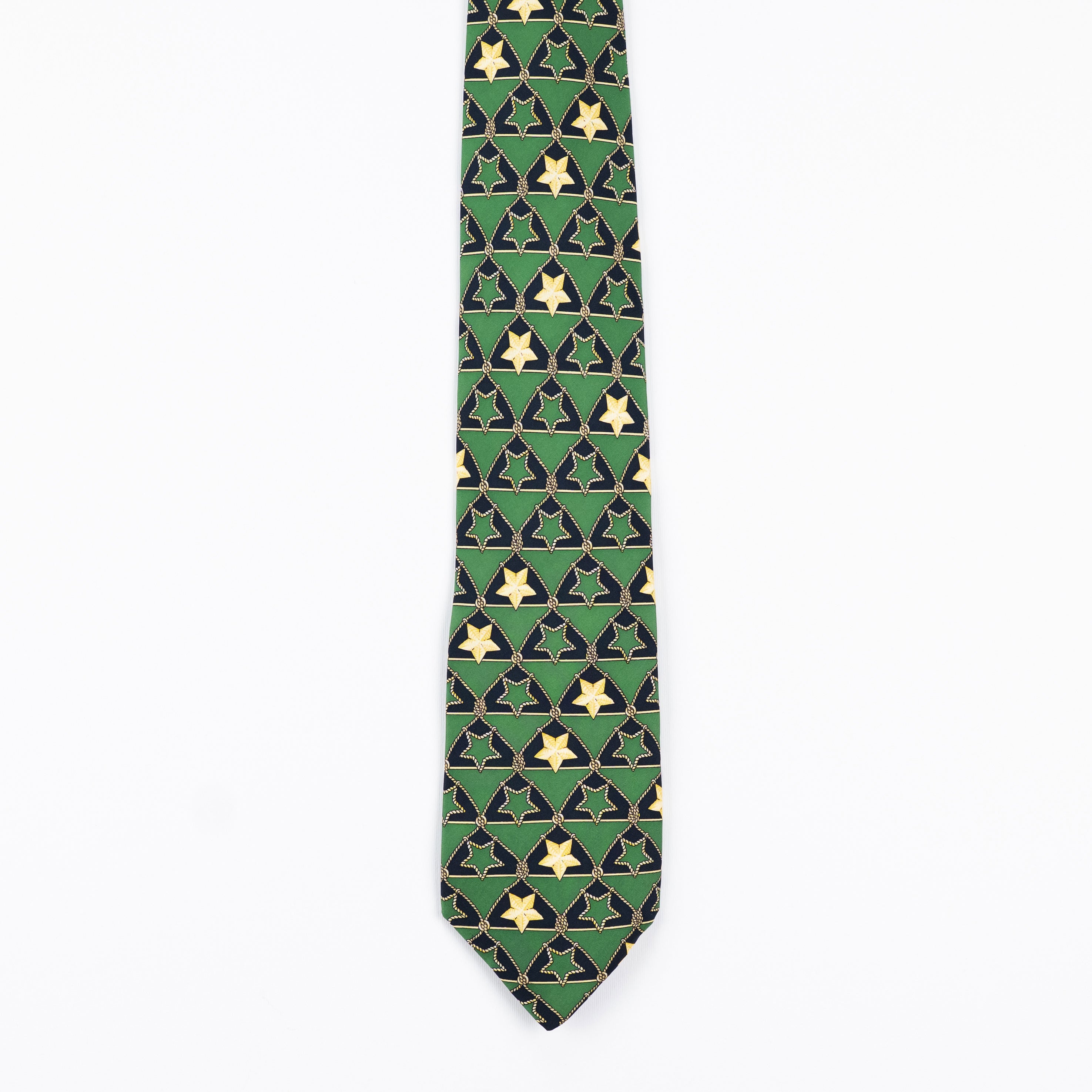 Cravatta fantasia Geometrica Ornamentale - 100% Seta - 10 cm