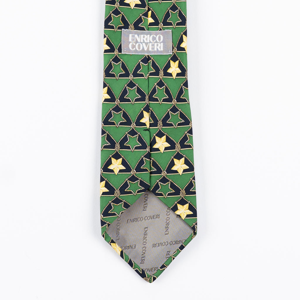 Cravatta fantasia Geometrica Ornamentale - 100% Seta - 10 cm