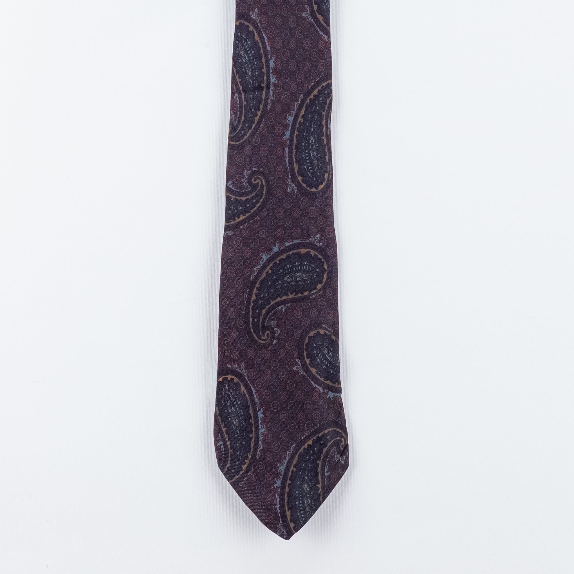 Cravatta fantasia Paisley  - 100% Seta 7,5 cm              c
