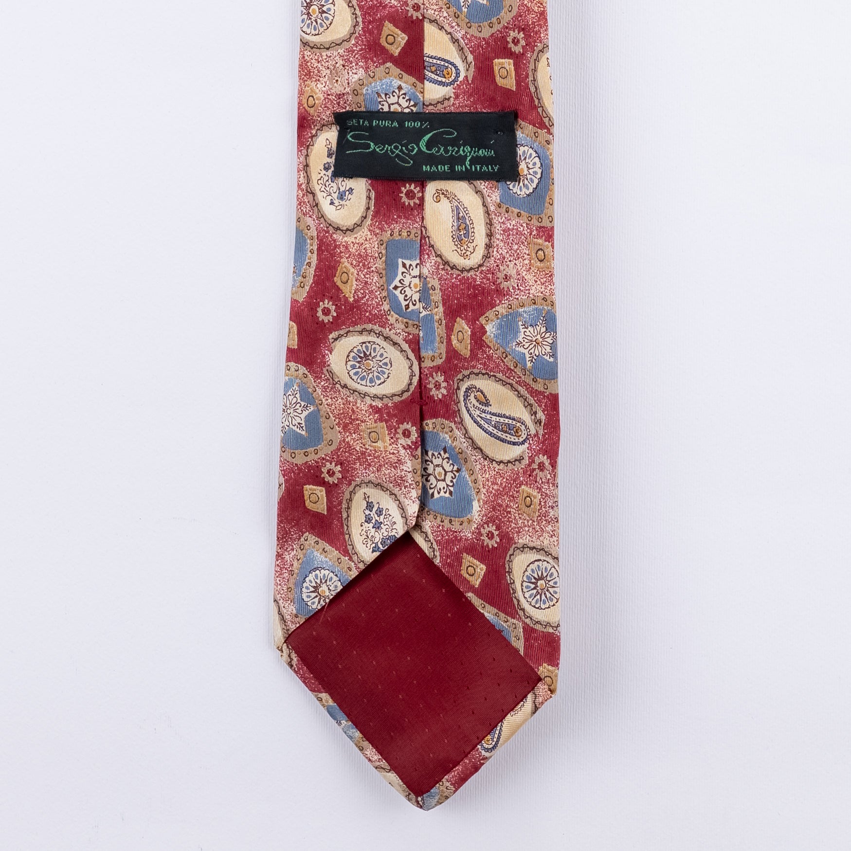 Cravatta fantasia Paisley  - 100% Seta 9 cm