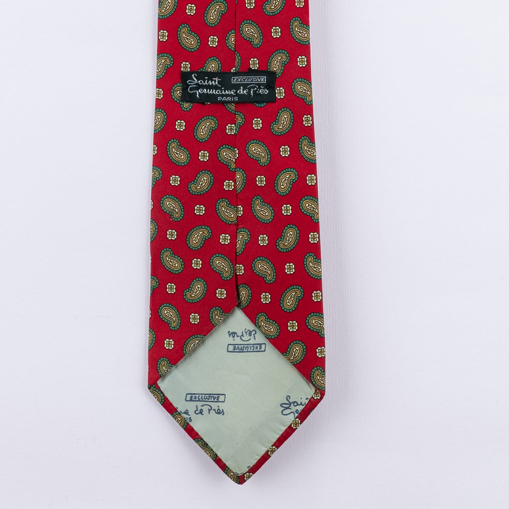 Cravatta fantasia Paisley  - 100% Seta 9 cm