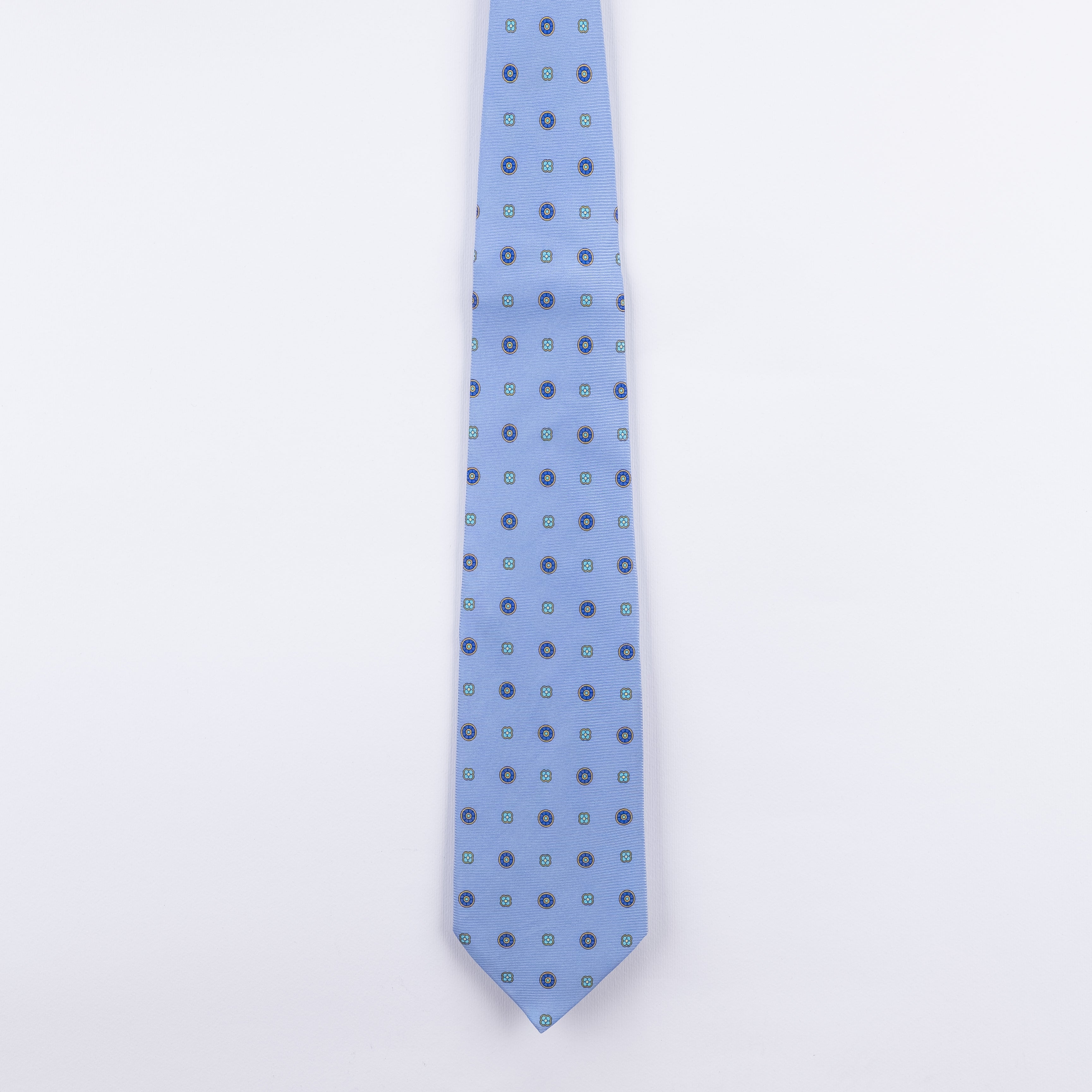 Cravatta fantasia Medallion 100% Seta - 9 cm