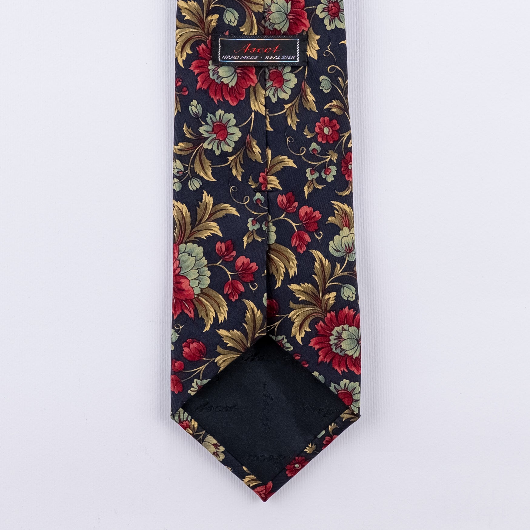 Cravatta fantasia Florale - 100% Seta - 9 cm