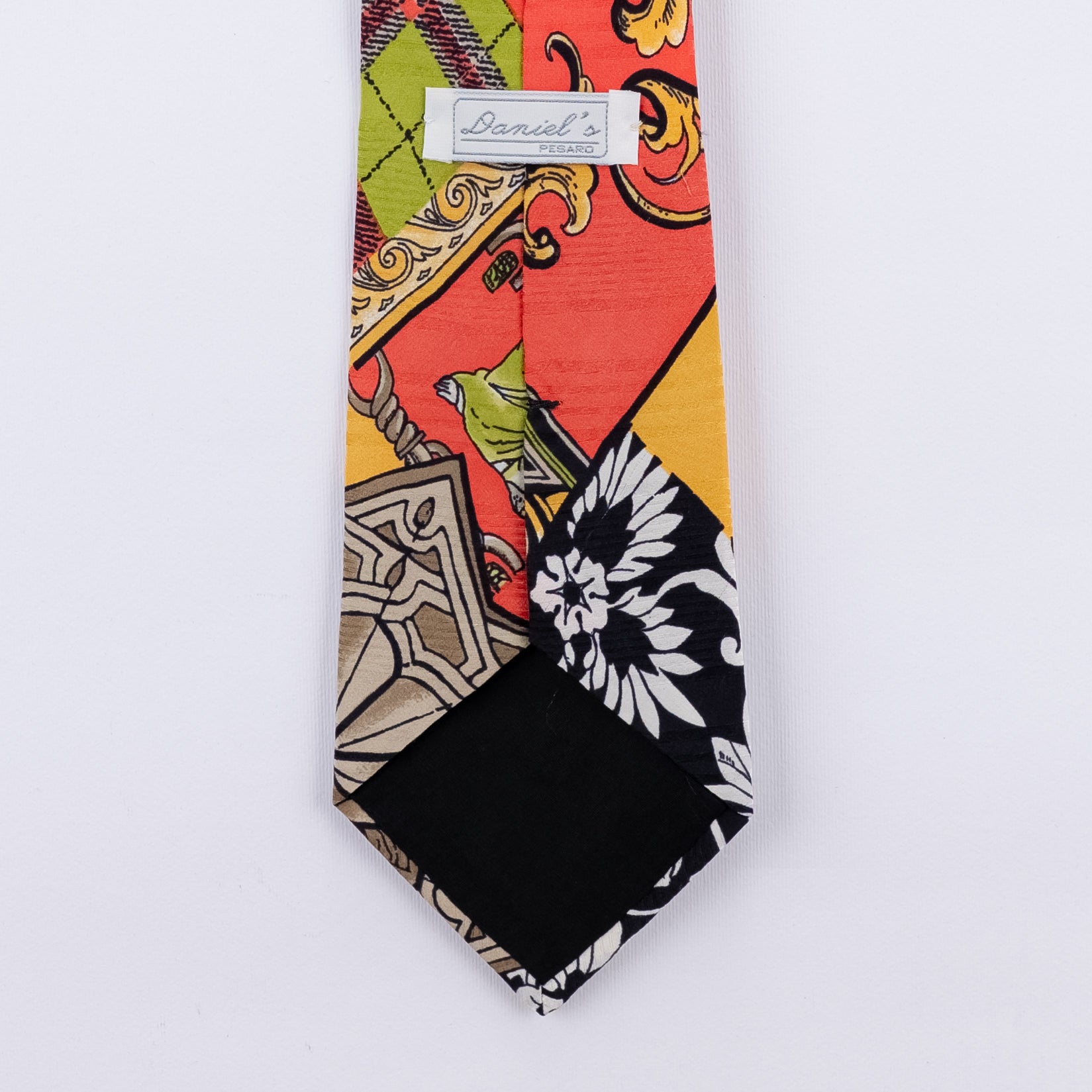 Cravatta fantasia Astratta 100% Seta - 9 cm