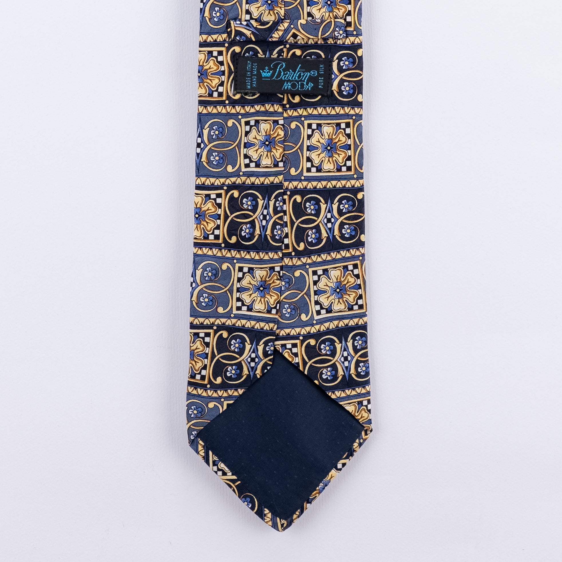 Cravatta fantasia Geometrica Ornamentale - 100% Seta - 10 cm