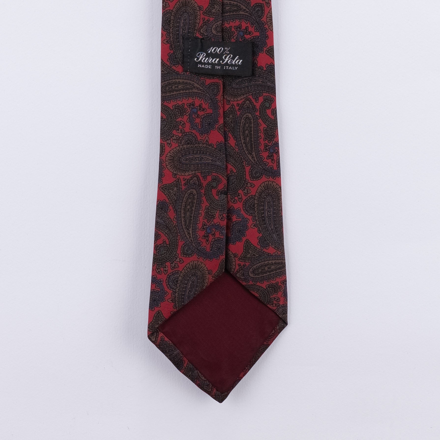 Cravatta fantasia Paisley  - 100% Seta 8 cm