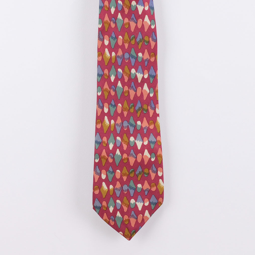 Cravatta fantasia Astratta 100% Seta - 10 cm