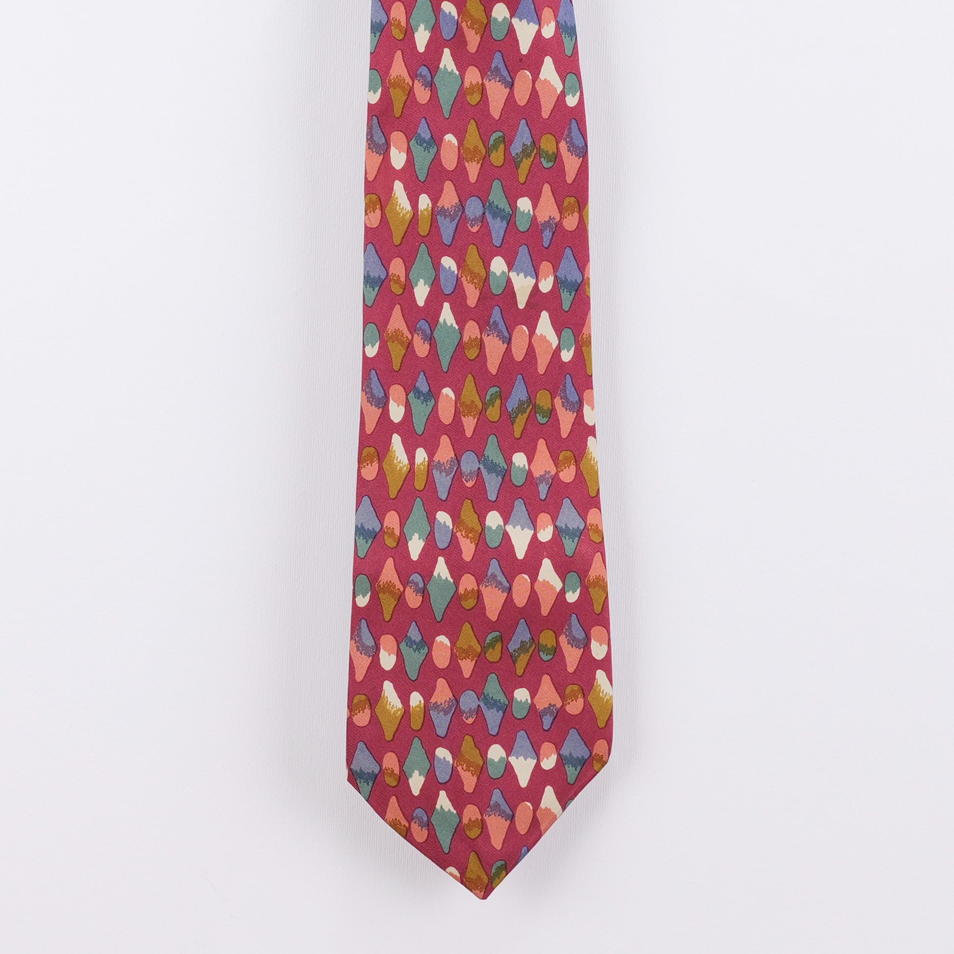 Cravatta fantasia Astratta 100% Seta - 10 cm