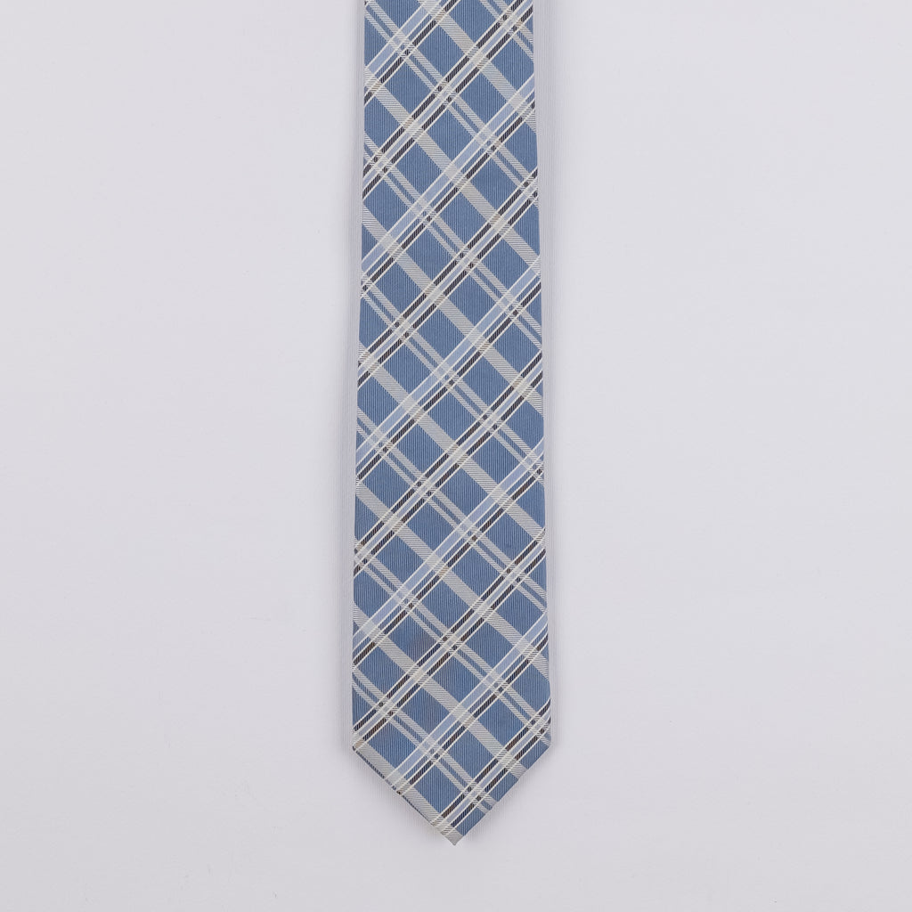Cravatta fantasia Geometrica Ornamentale - 100% Seta - 7,5 cm
