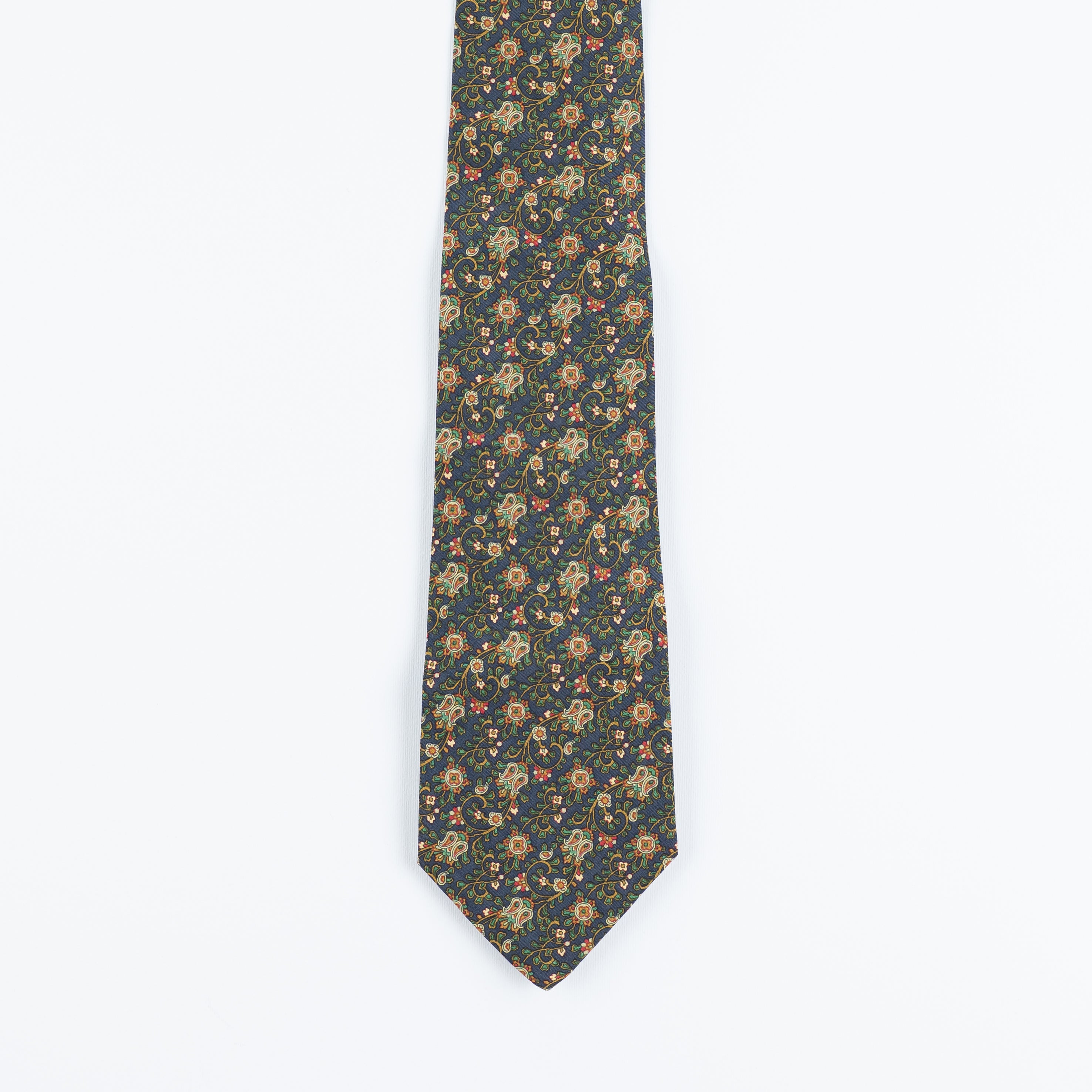 Cravatta fantasia Paisley 100% Seta - 10 cm