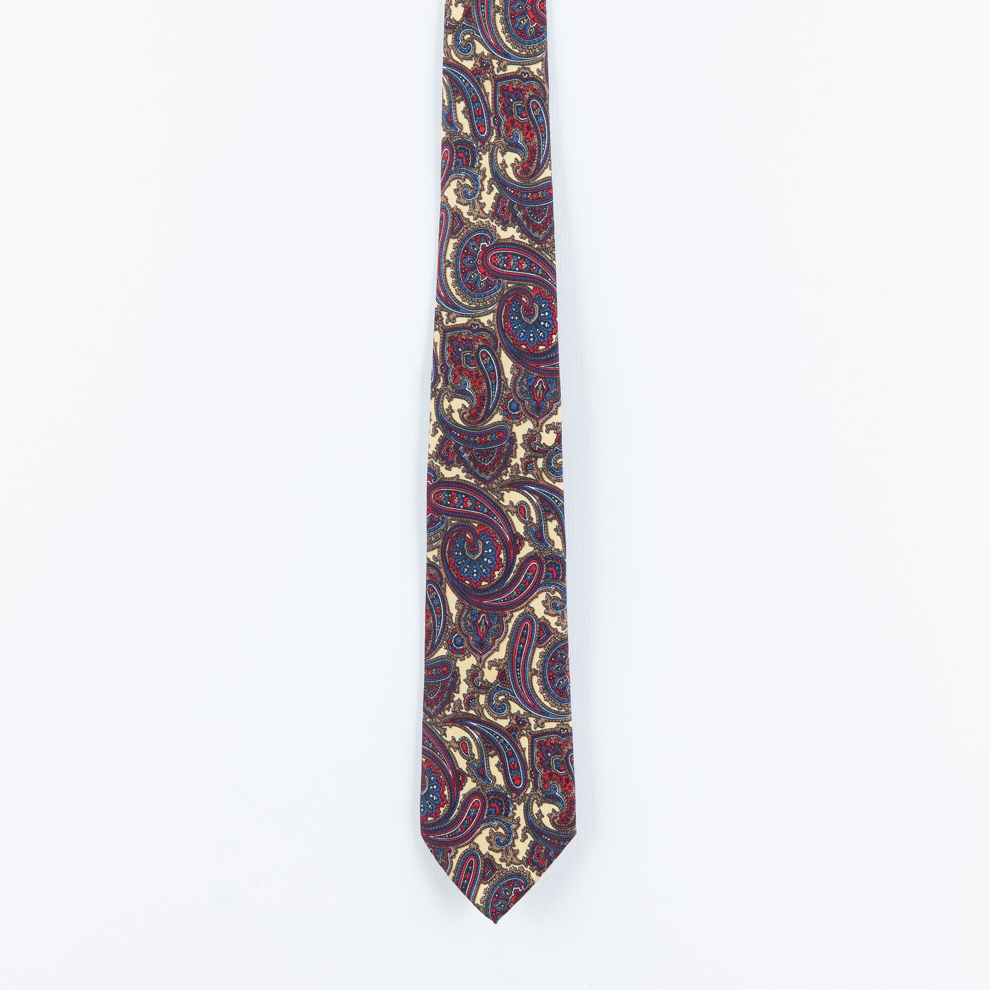 Cravatta fantasia Paisley 100% Seta - 8 cm