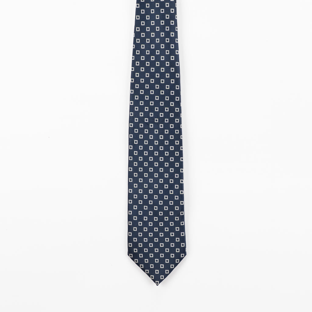 Cravatta fantasia Geometrica Ornamentale - 100% Seta