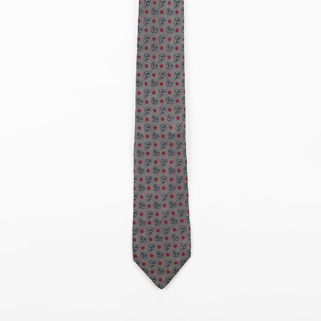 Cravatta fantasia Paisley  - 100% Seta